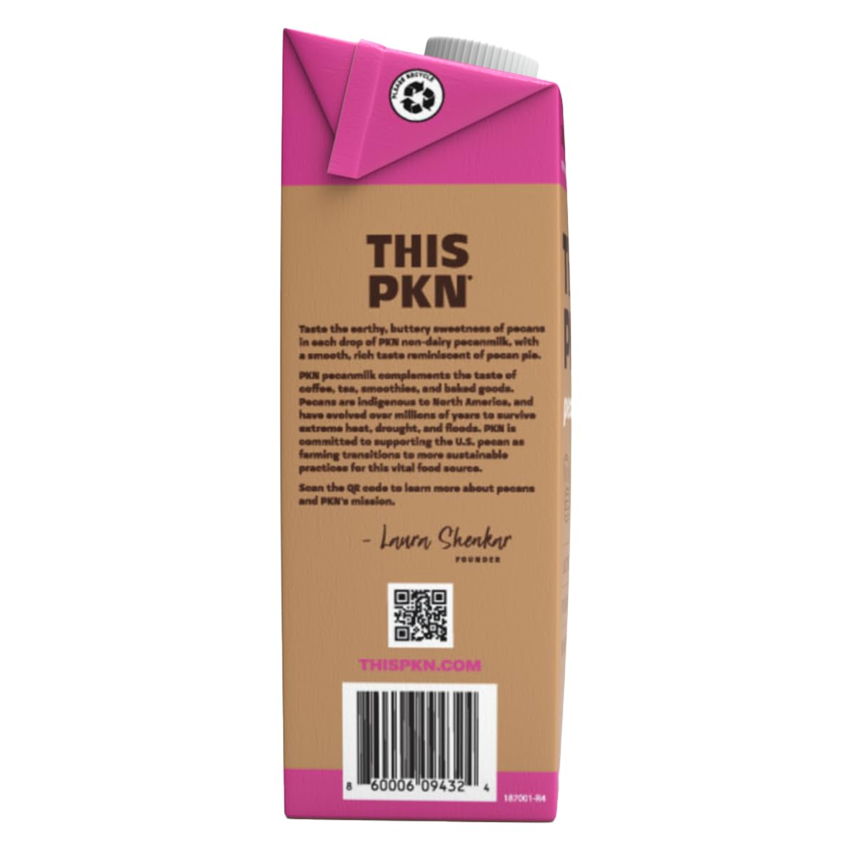 Organic Pecan Nut Milk Chocolate - Dairy-Free, Vegan Chocolate Milk Alternative Made with Real Texas Pecans | No Added Sugar, Non-GMO, Lactose-Free | Perfect for Baking, Coffee Creamer & Healthy Snacking (32oz, 6-Pack)