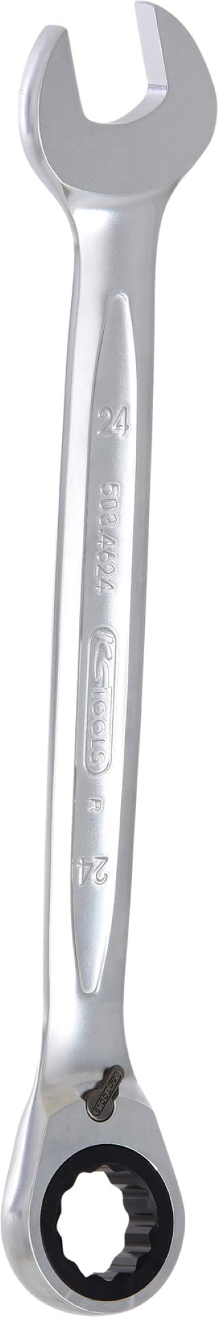 KS Tools 5034624 Ratcheting Spanner 24mm - GEARplus Reversible for Auto Repair