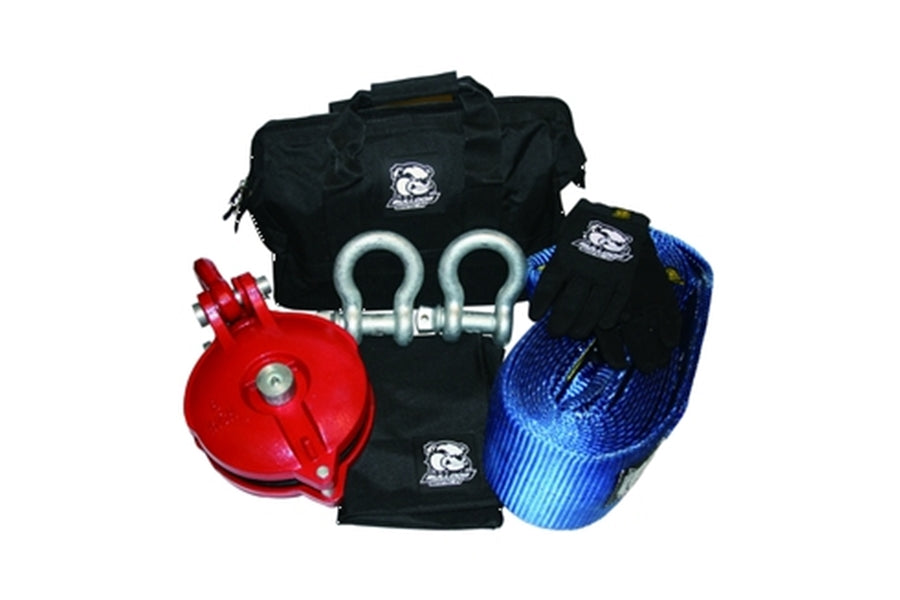16K Bulldog Winch Rigging Kit - 7-Piece Heavy Duty Towing & Recovery Set for Off-Road Vehicles, Trucks, and Trailers - Perfect for Off-Roading, Towing, and Vehicle Recovery Scenarios