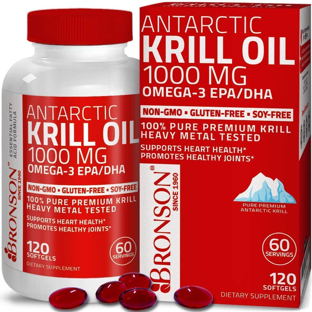 Premium Hydrolyzed Marine Collagen Peptides Protein Powder with Antarctic Krill Oil 1000mg - Rich in Omega-3 EPA & DHA for Skin, Hair & Joint Support - Ideal for Smoothies, Shakes & Daily Wellness Routine