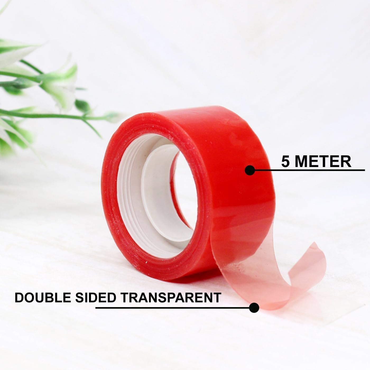Double Sided Transparent Hair Tape for Wigs - Strong Hold Wig Attachment Tape for Men & Women (Pack of 1) - Perfect for Secure Wig Application, Costume Parties & Daily Wear