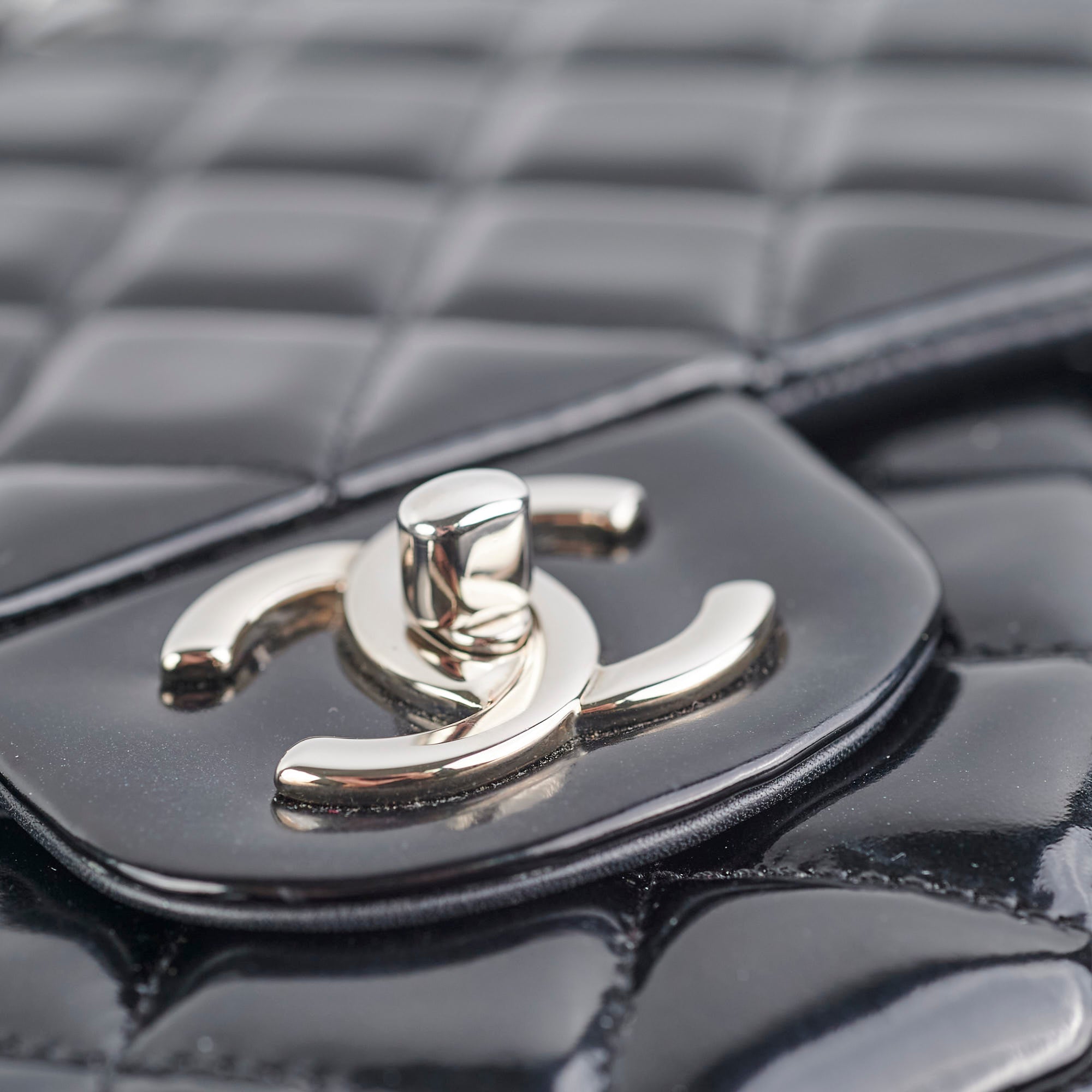 Chanel Maxi Patent Leather Flap Bag Black 20 Series - Luxury Handbag for Women, Perfect for Evening Events & Special Occasions