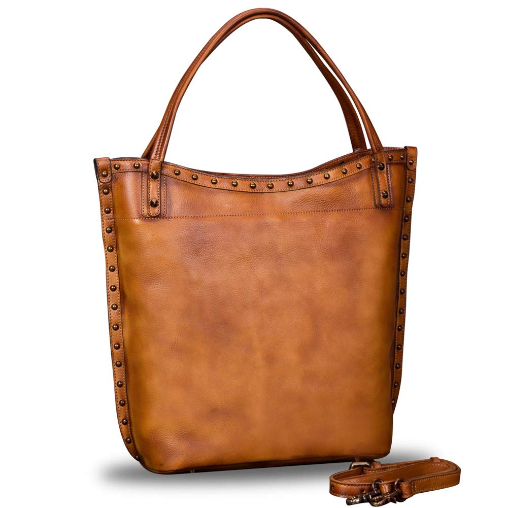 Genuine Leather Large Shoulder Tote Bag for Women - Vintage Real Leather Purse, Handbag & Satchel Crossbody Bag - Perfect for Work, Travel & Everyday Use