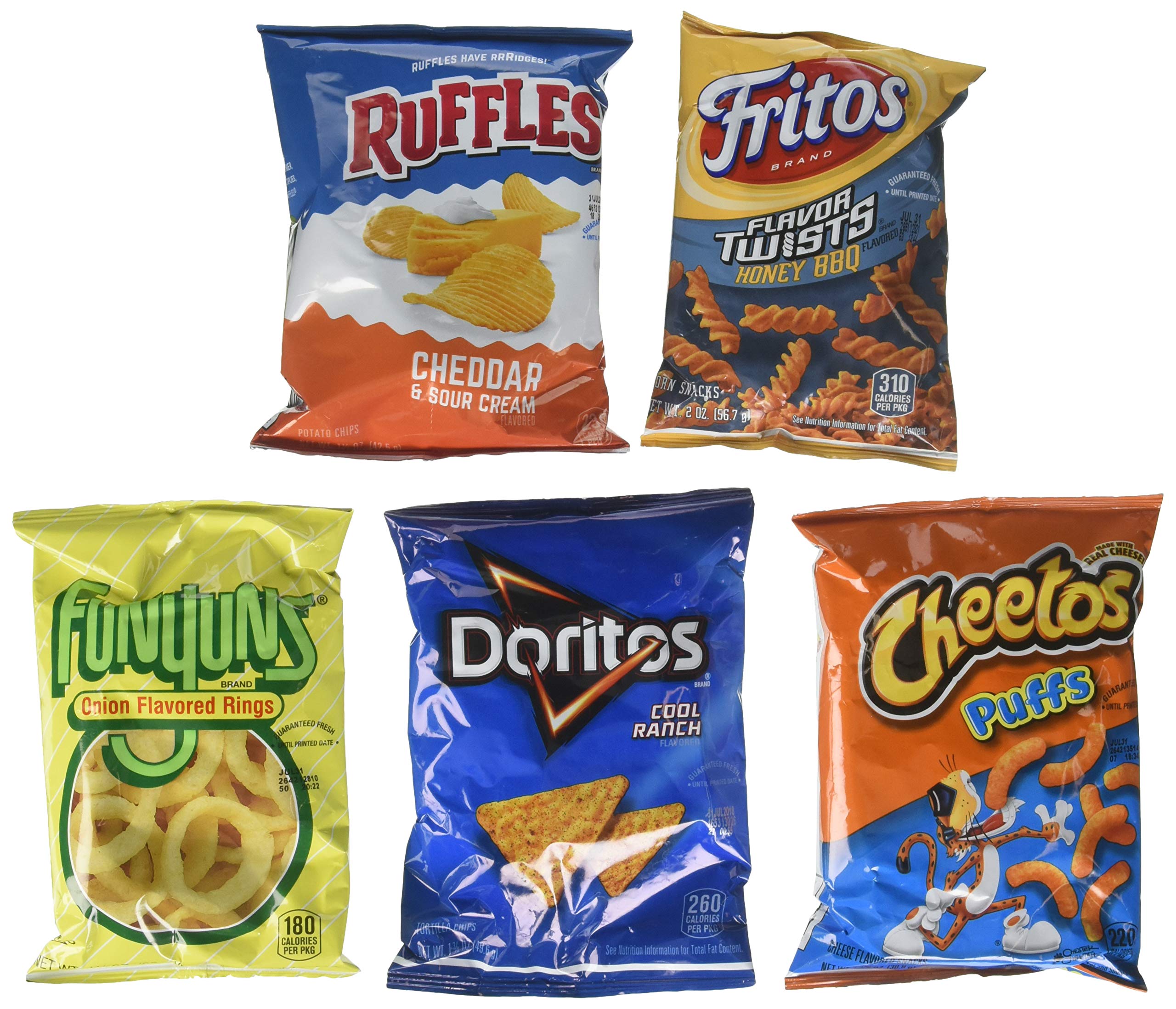 Frito Lay Premiere Mix Chips and Snacks - 30 Piece Variety Pack (60 oz) | Assorted Flavors | Party Snacks, Office Treats & Family Movie Night