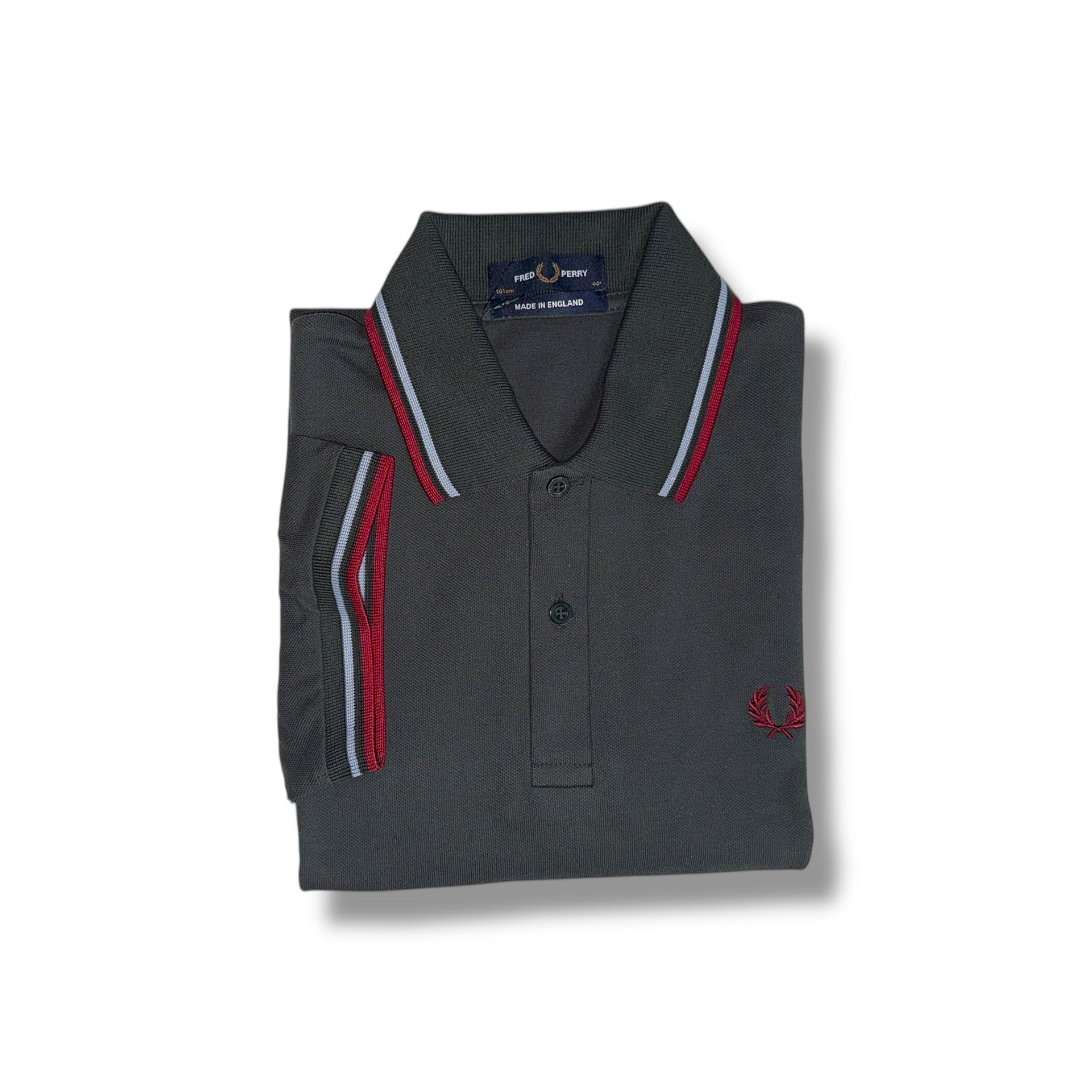 Authentic M12 Fred Perry Made in England Polo Shirt for Men - Classic Slim Fit Cotton Casual Wear for Golf, Office & Everyday Outfits