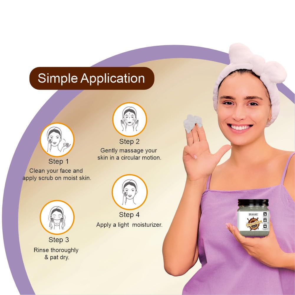 Dr. Rashel Chocolate Body Scrub for Dark Spots - Brightening & Moisturizing Exfoliator for Smooth, Glowing Skin (380ml) - Perfect for Post-Shower Skincare & Spa Day at Home