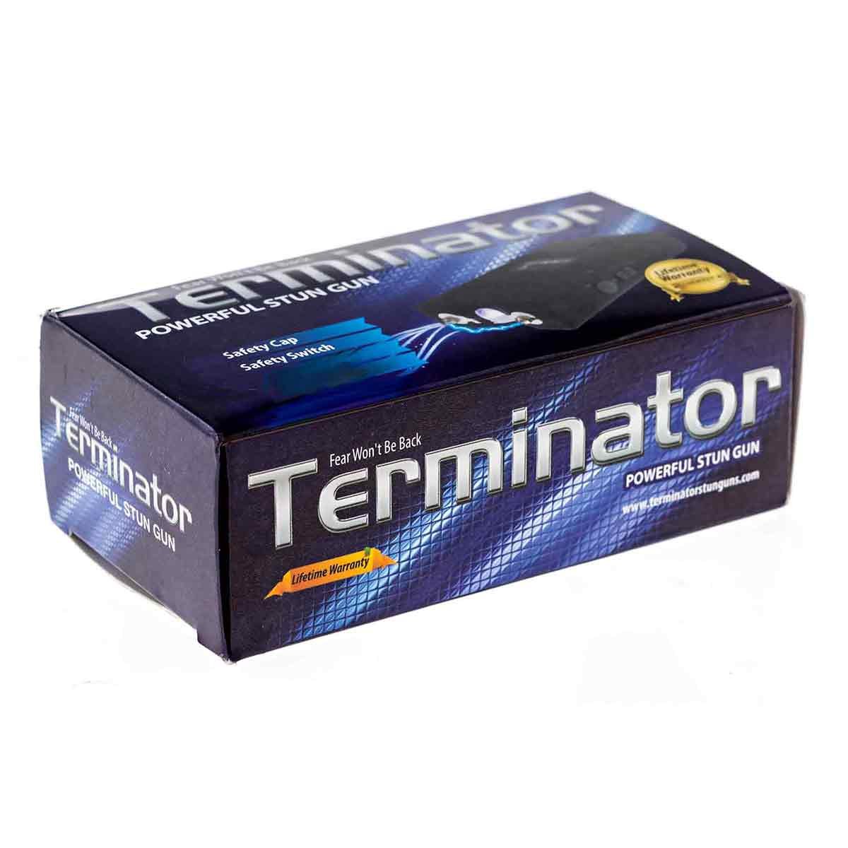 TERMINATOR Stun Gun - High Voltage Rechargeable Personal Protection Device with LED Flashlight | Compact & Powerful for Self-Defense, Home Security, Night Walking Safety