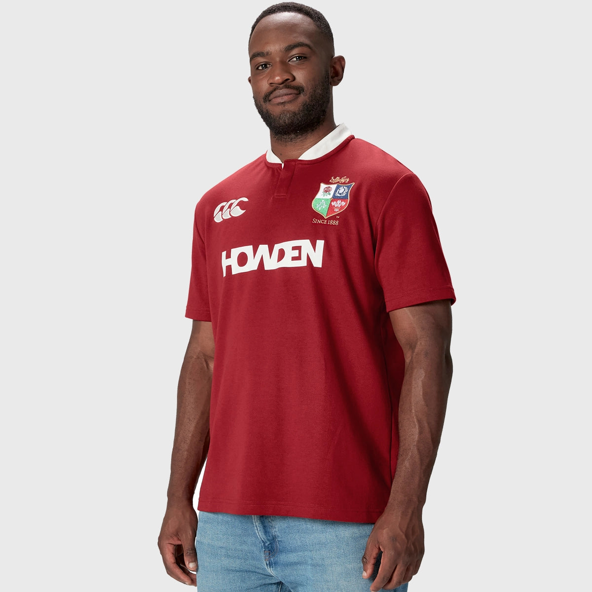 Canterbury British & Irish Lions Classic Short Sleeve Rugby Jersey - Authentic Rugby Shirt for Men - Perfect for Rugby Matches, Training & Casual Wear