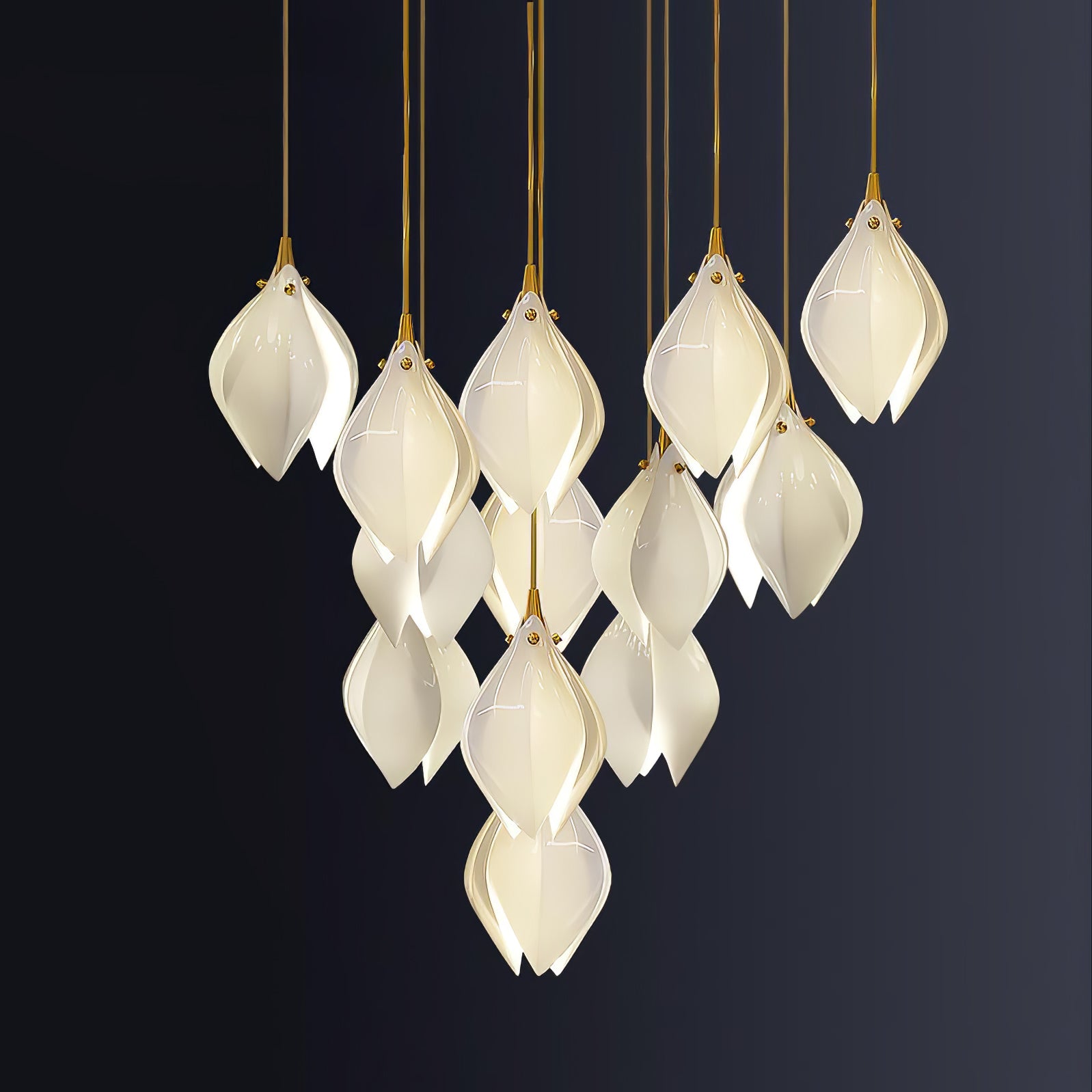 Celeste Flora Pendant Light - Modern Floral Glass Ceiling Lamp for Dining Room, Kitchen Island & Bedroom Decor - Elegant Hanging Light Fixture with Nature-Inspired Design