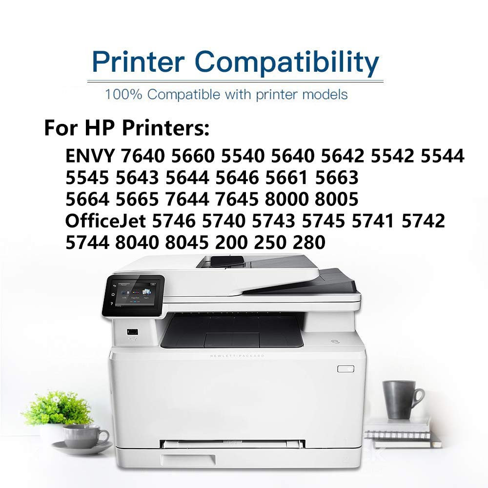 High Yield 3-Pack Black Remanufactured 62XL Ink Cartridges - Compatible with HP 7640, 5660, 5540, 5640 & More Printers - Perfect for Home Office, School Projects & Small Business Printing Needs