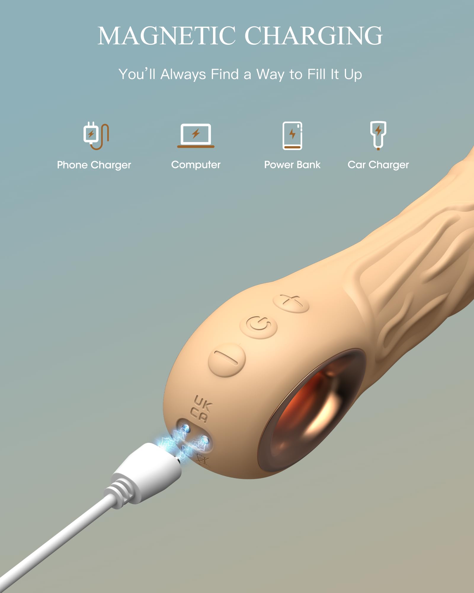 Realistic Dildo Vibrator for Women - 10 Powerful Vibration Modes, G Spot & Clitoral Stimulator, Waterproof Sex Toy for Couples (Light Brown) - Perfect for Solo Play, Couples Intimacy & Sensual Massage