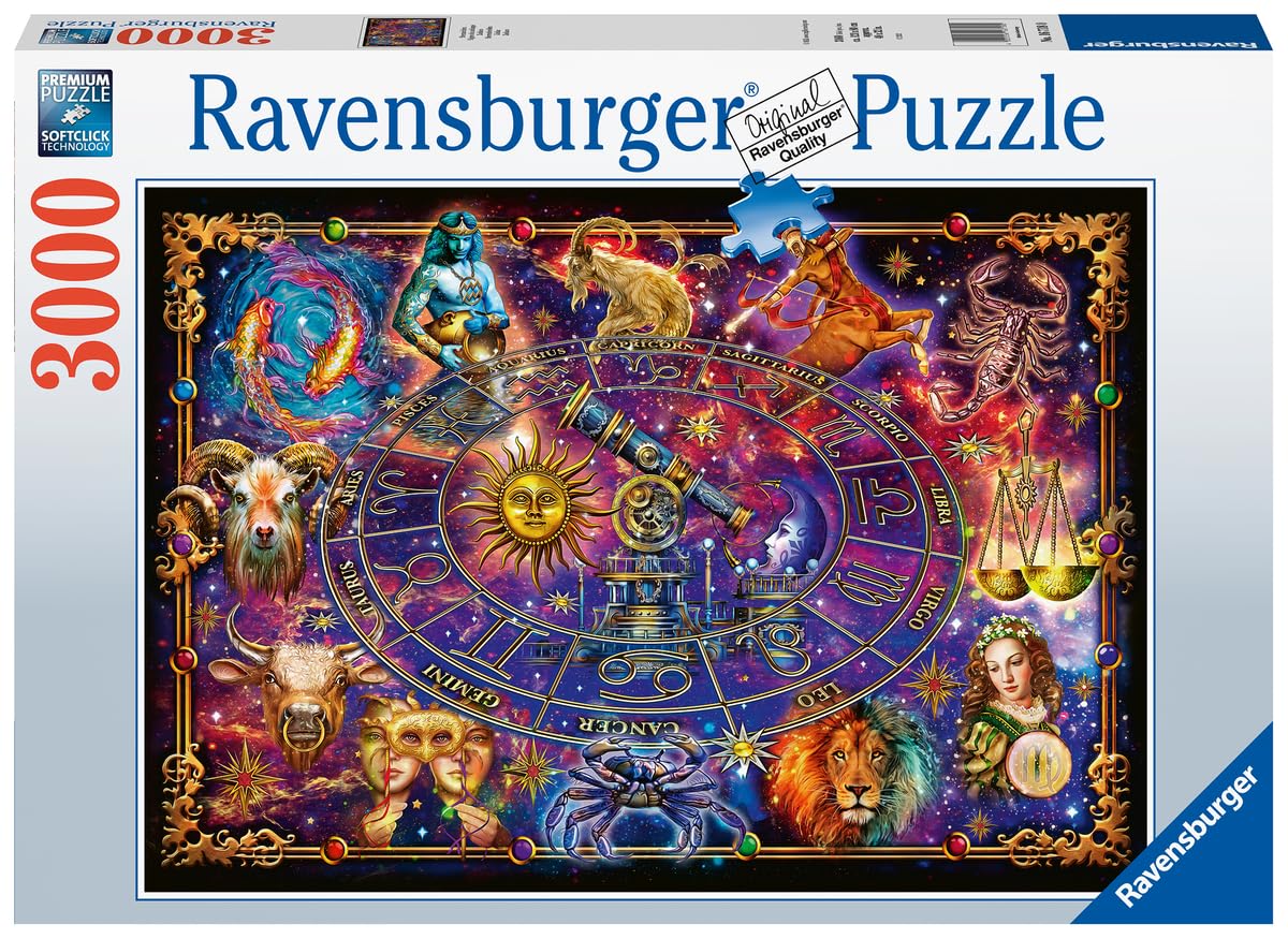 Ravensburger 3000 Piece Zodiac Signs Jigsaw Puzzle for Adults & Teens 14+ | Premium European-Made Art Puzzle | Perfect for Family Game Night & Home Decor