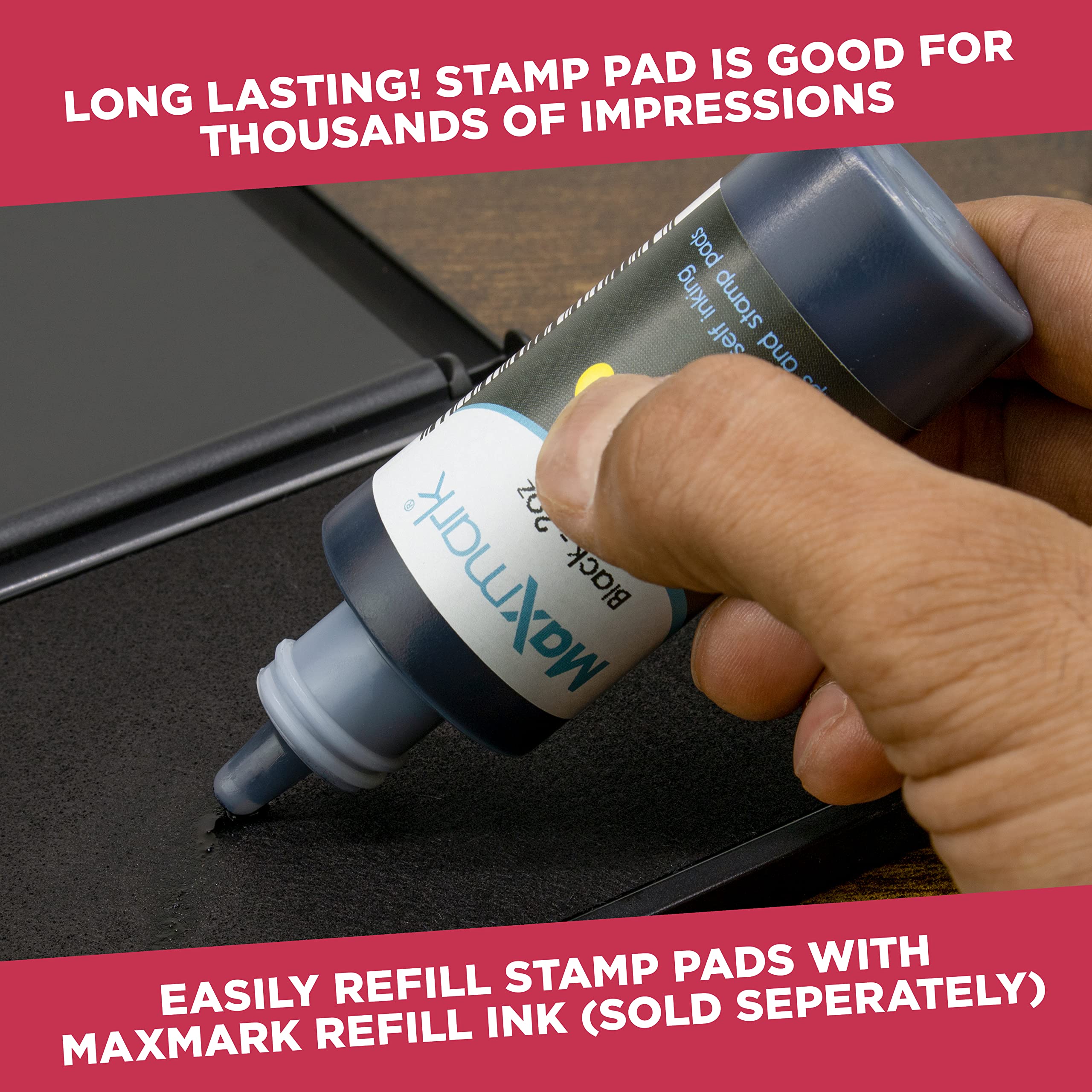 Premium Large Red Ink Stamp Pad - 3