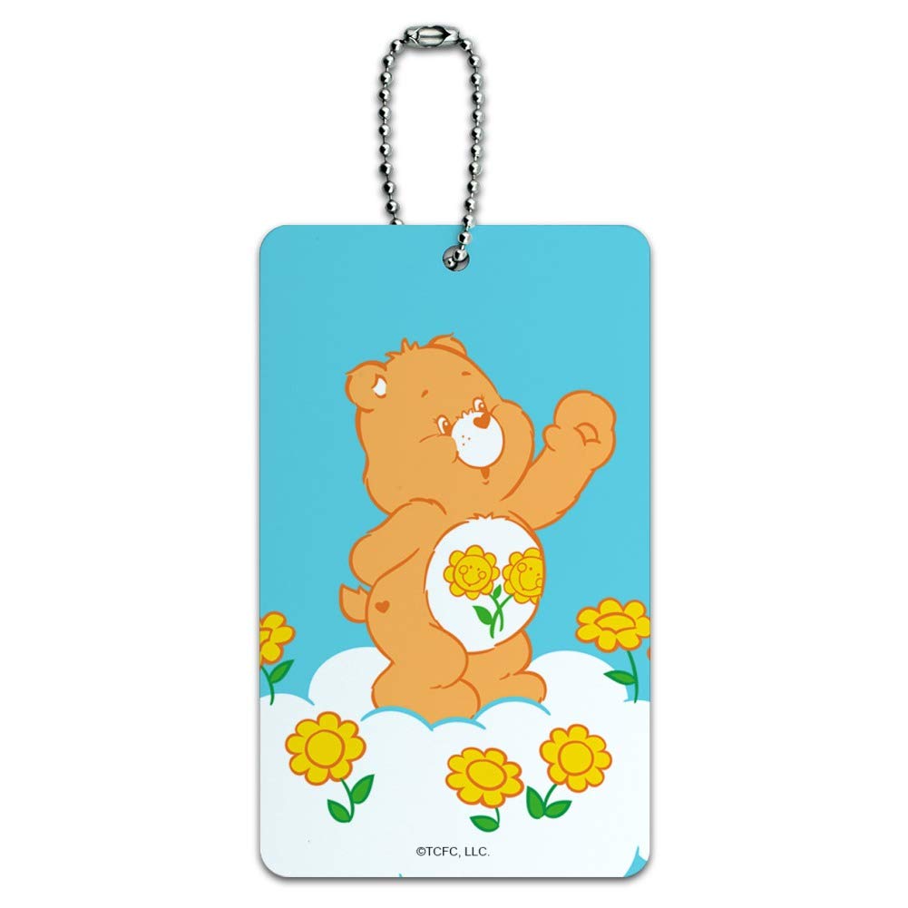 Care Bears Friend Bear Luggage Tag - Cute Suitcase ID Tag for Kids Travel Accessories - Perfect for Carry-On Bags, Backpacks & Suitcase Identification