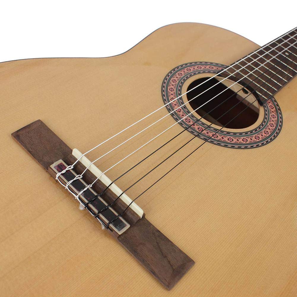 Classical Guitar Strings Set - 6pcs Nylon Silver Strings (1M 1-6 E B G D A E) for Acoustic Guitar Accessories | Perfect for Beginners & Professional Players | Home Practice, Studio Recording & Live Performance