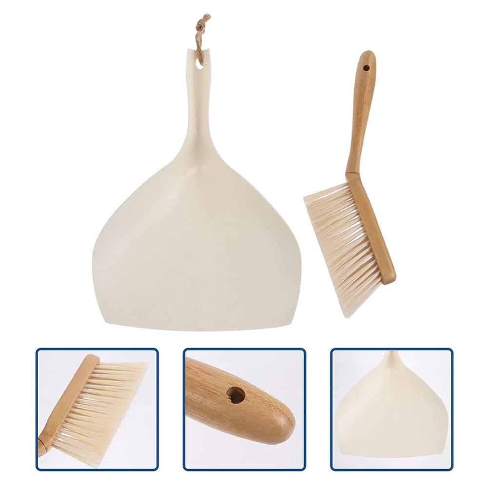 Cabilock Mini Broom and Dustpan Set - Compact Desktop Cleaning Tool for Home, Office & Car | Efficient Sweeping for Small Spaces, Keyboards, Shelves & Countertops