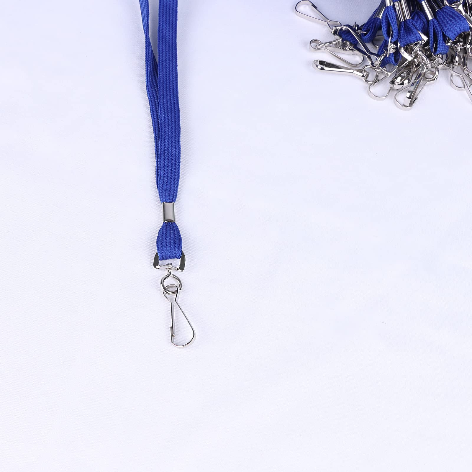 Economy Badge Lanyards 100 Pack with Swivel Hook for ID Cards & Business - Office & School Use