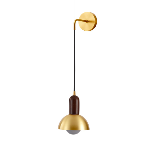 Modern LED Brass Bedside Wall Lamp - Adjustable Reading Light for Bedroom, Living Room & Office - Warm White & Cool White Lighting Options