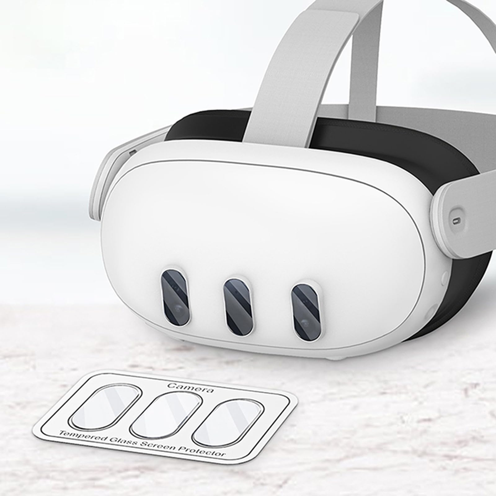 Tempered Glass Screen Protector for Meta Quest 3 VR Headset - HD Clear Lens Cover with Full Protection | Anti-Scratch & Shatterproof for VR Gaming & Immersive Experiences