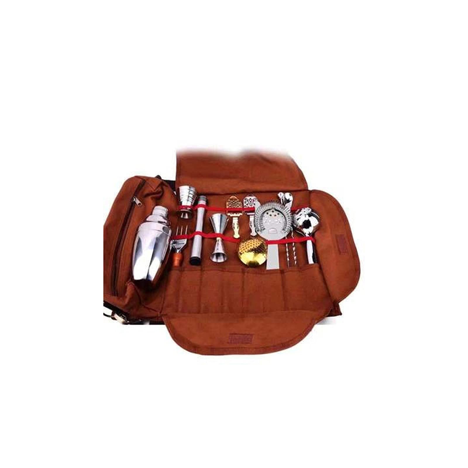 Professional Bartender Kit Bag - Portable Travel Bar Case with Durable Storage for Bartending Tools | Perfect for Cocktail Making at Home, Parties & Outdoor Events