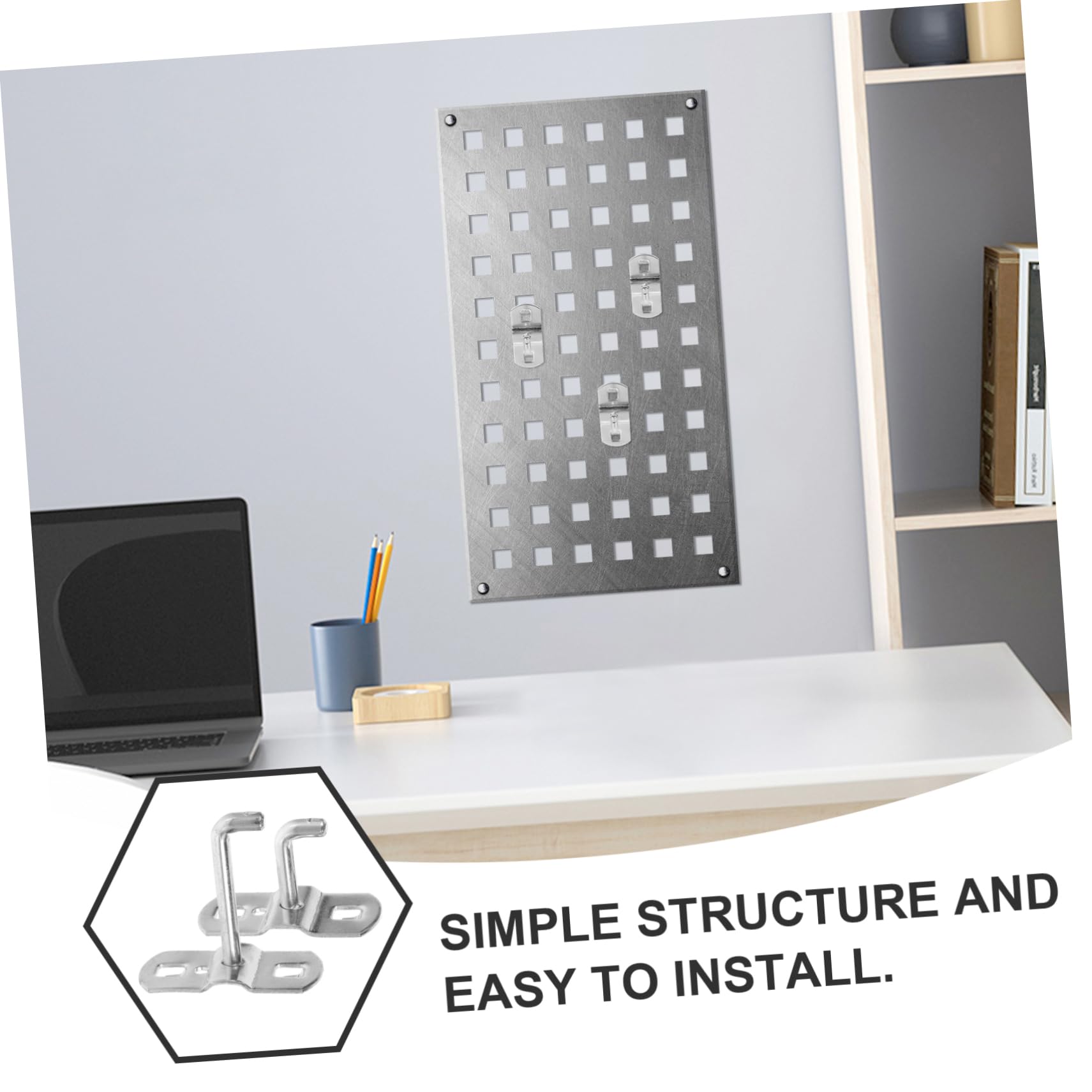 iplusmile 36 Pcs Heavy Duty Iron Peg Hooks - Nail Board Hooks for Craft Room Organizers & Storage - Perfect for Hanging Tools, Jewelry, and Home Decor