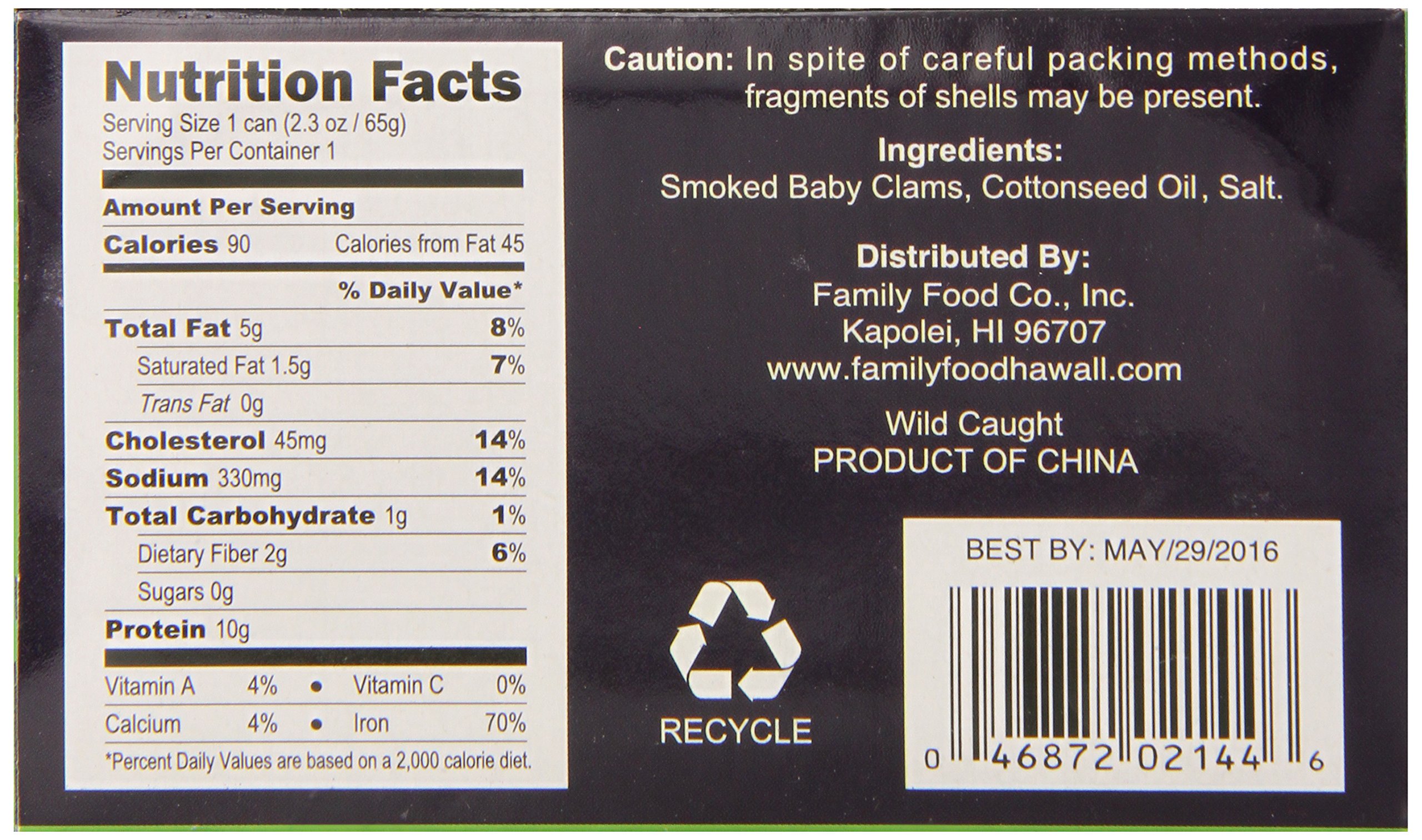 Premium Smoked Baby Clams - 3oz Cans (Pack of 24) | Gourmet Seafood Snack for Salads, Pasta & Charcuterie Boards | High-Protein Pantry Staple
