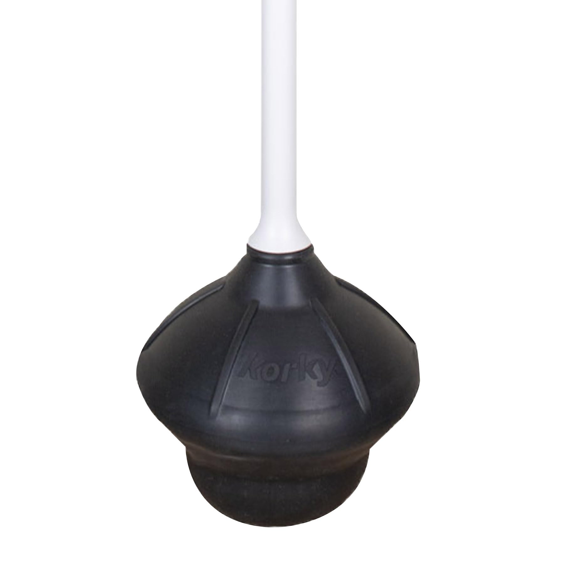 Korky Universal Toilet Plunger - Heavy Duty Rubber for Powerful Clog Removal - Fits All Bowl Shapes - Effective for Common Clogs - Perfect for Home, Bathroom & Commercial Use