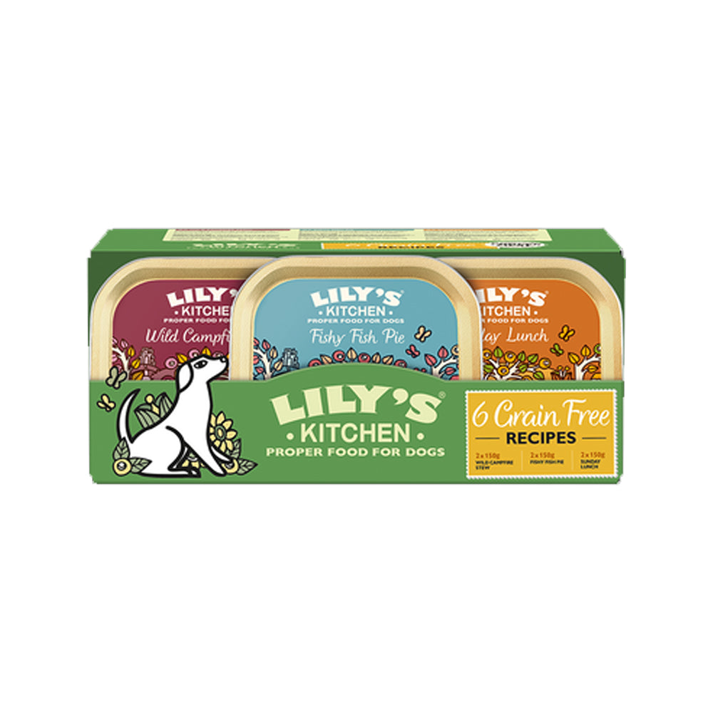 Grain-Free Multipack Wet Dog Food - High Protein, Natural Ingredients for Puppies & Adult Dogs - Perfect for Mealtime, Training & Travel