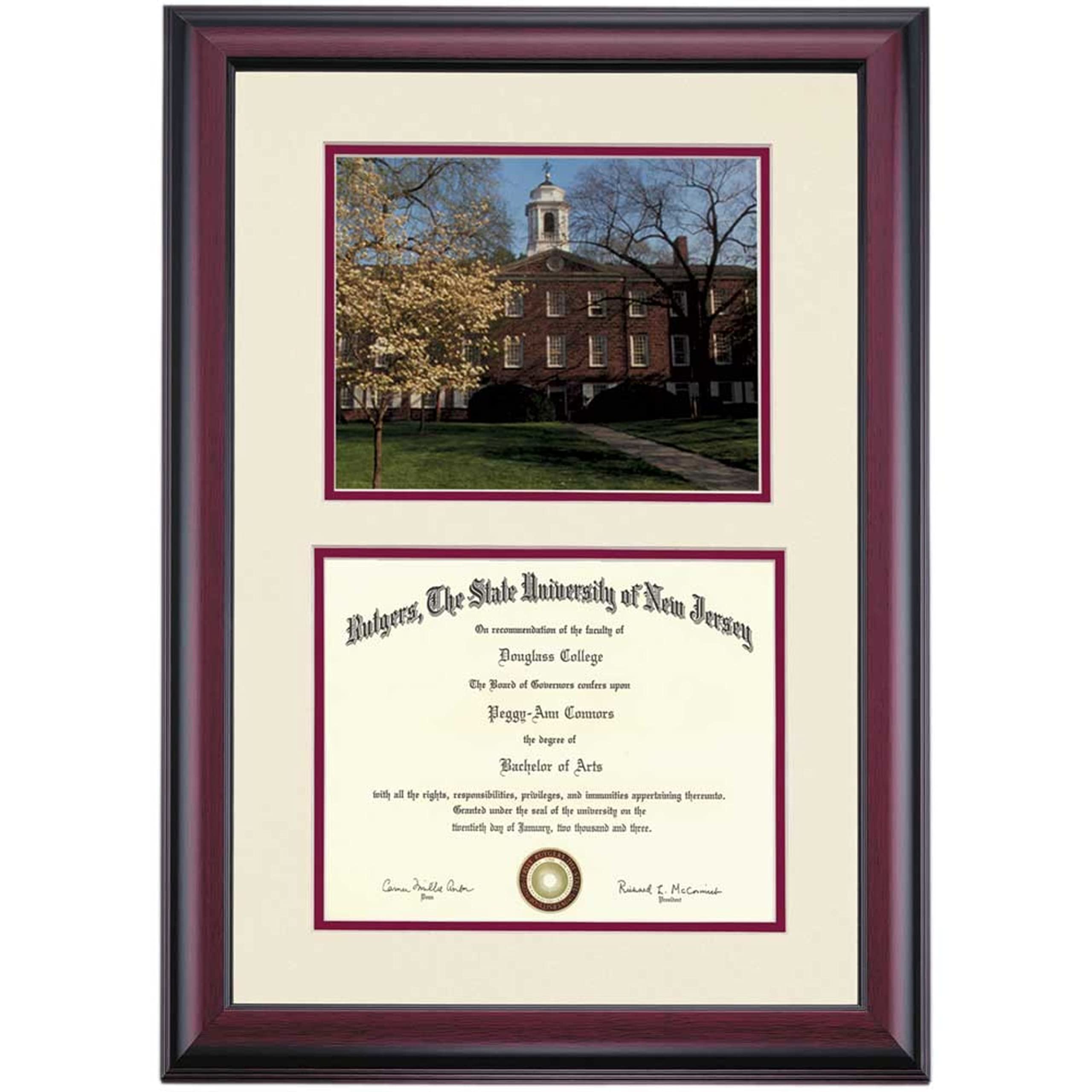 Rutgers RU Scarlet Knights Diploma Frame - 8.5