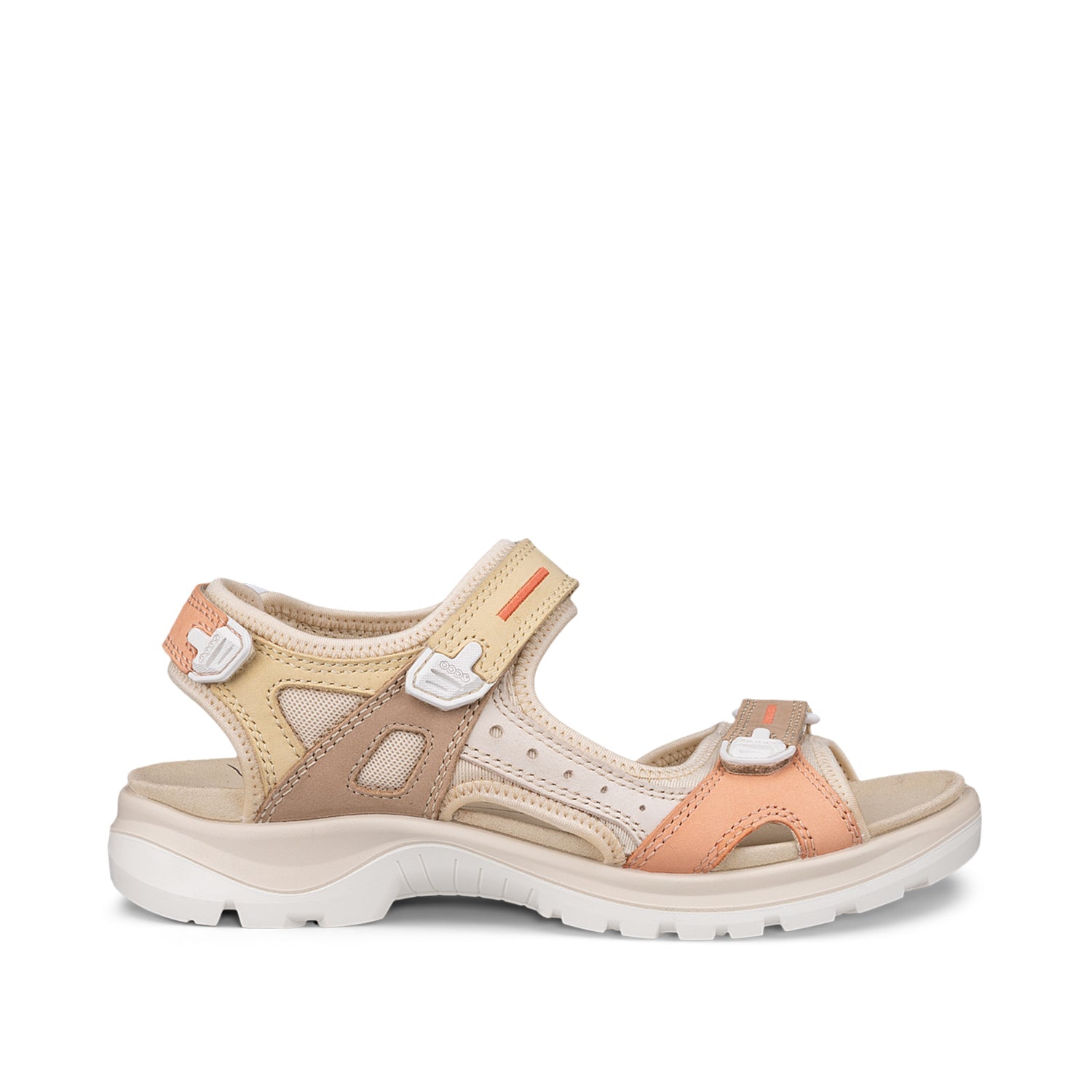 ECCO Women's Offroad Sandals - Lightweight Comfortable Multicolor Straw Summer Shoes for Walking, Hiking & Outdoor Adventures