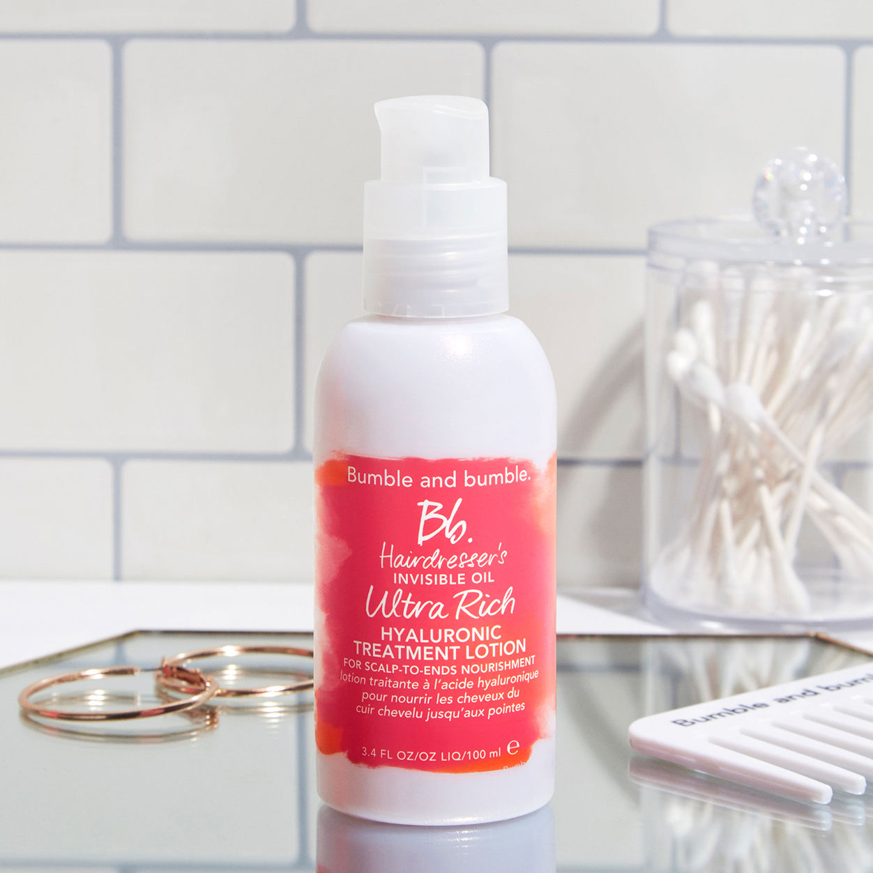 Professional Hairdresser's Invisible Oil Ultra Rich Hyaluronic Acid Treatment Lotion for Dry, Damaged Hair - Salon-Quality Hydration & Repair at Home