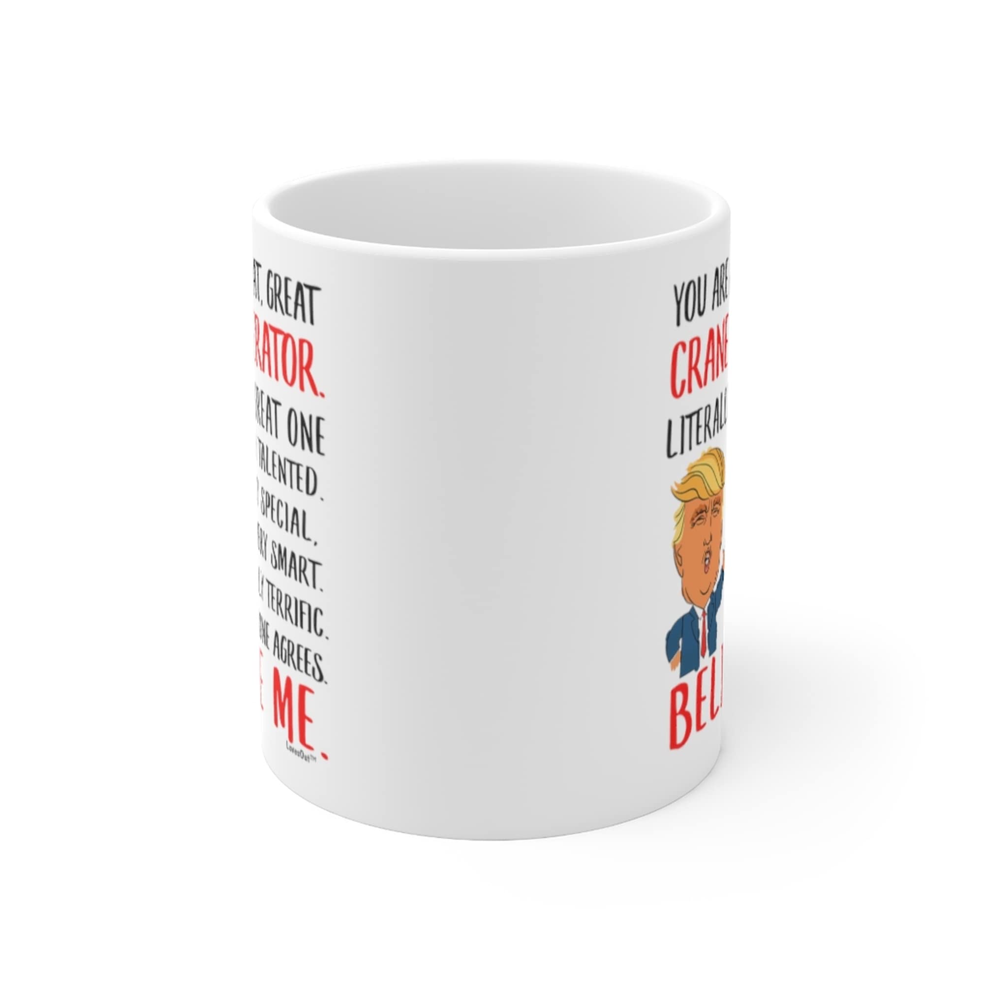 Funny Crane Operator Coffee Mug - 11oz White Ceramic Cup - Great Birthday & Christmas Gift for Coworkers - Perfect for Construction Site Breaks & Office Coffee Time