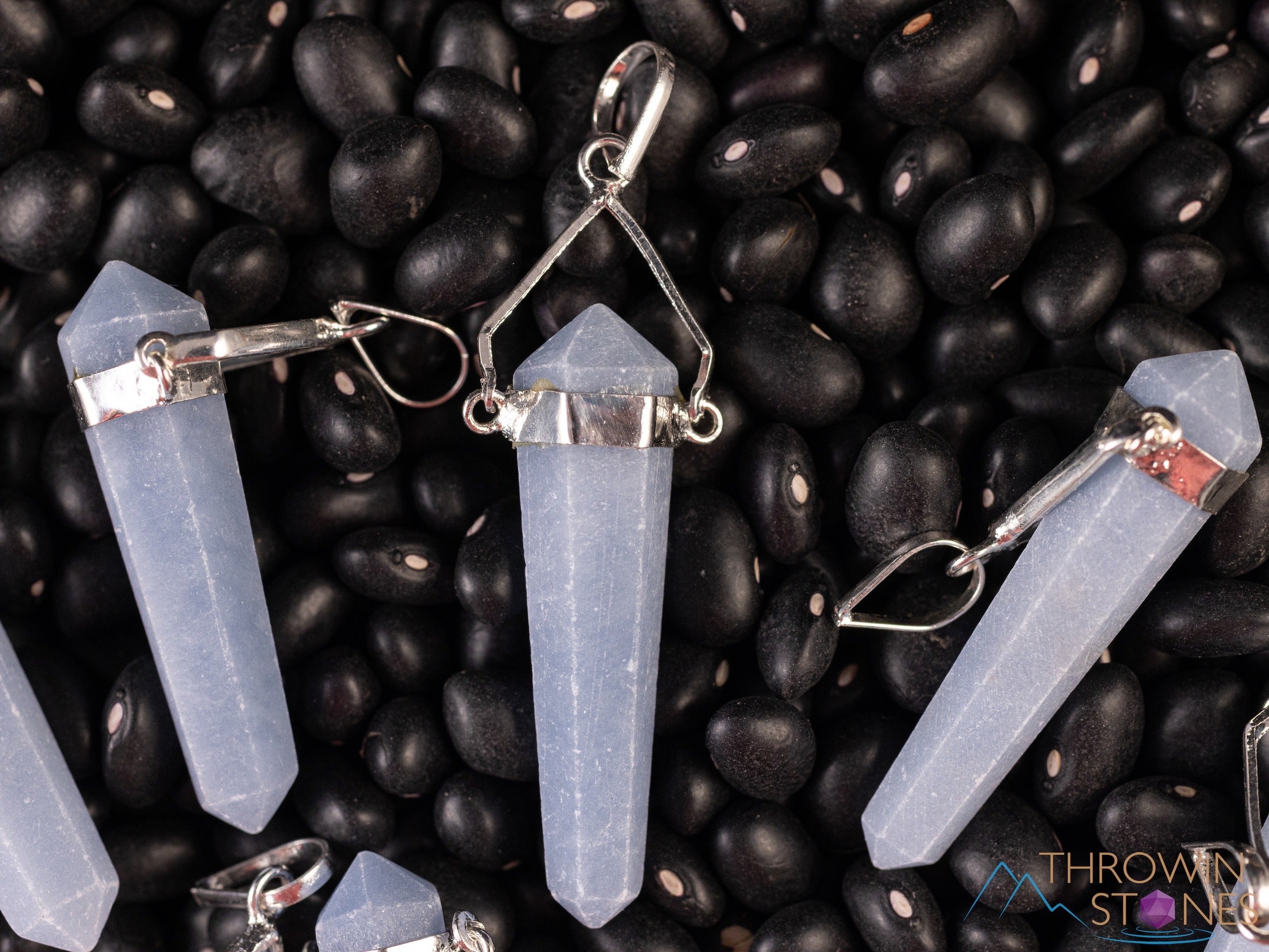ANGELITE Crystal Pendant Necklace - Natural Healing Stone Jewelry, Handmade Blue Angelite Point for Chakra Balancing & Spiritual Growth | Perfect for Meditation, Energy Work & Gift Giving