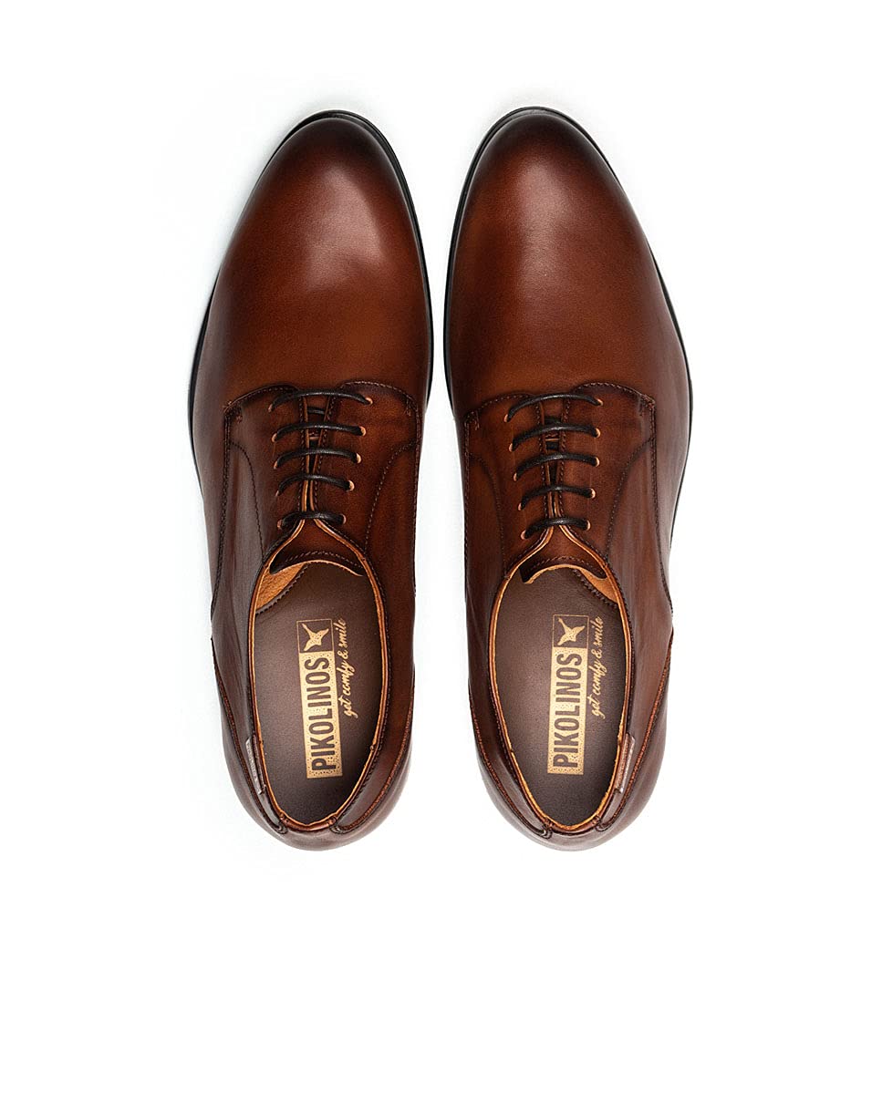 PIKOLINOS Men's Leather Lace-Up Bristol Shoes - Stylish & Comfortable Footwear for Casual Wear & Office Outfits