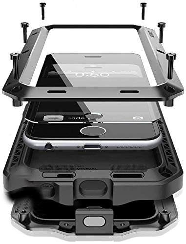 **Marrkey Heavy Duty Shockproof Aluminum Alloy Case for iPhone 11 Pro Max 6.5 Inch - Full Body Protection with Built-in Screen Protector, Black - Perfect for Outdoor, Work & Travel**