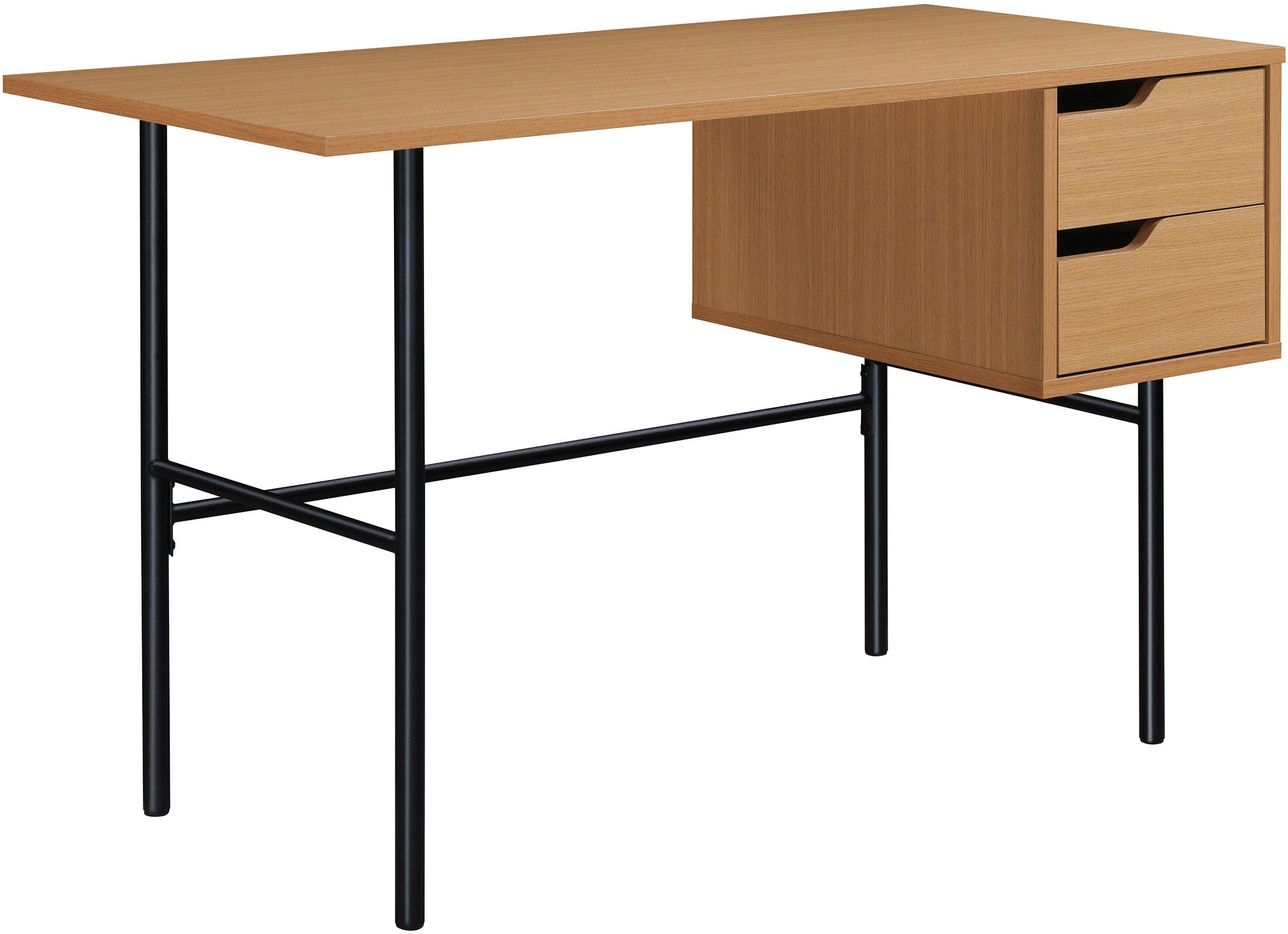 Office Star Denmark Writing Desk [DEN4822WD] - Modern Home Office Desk with Drawer, Perfect for Small Spaces & Remote Work
