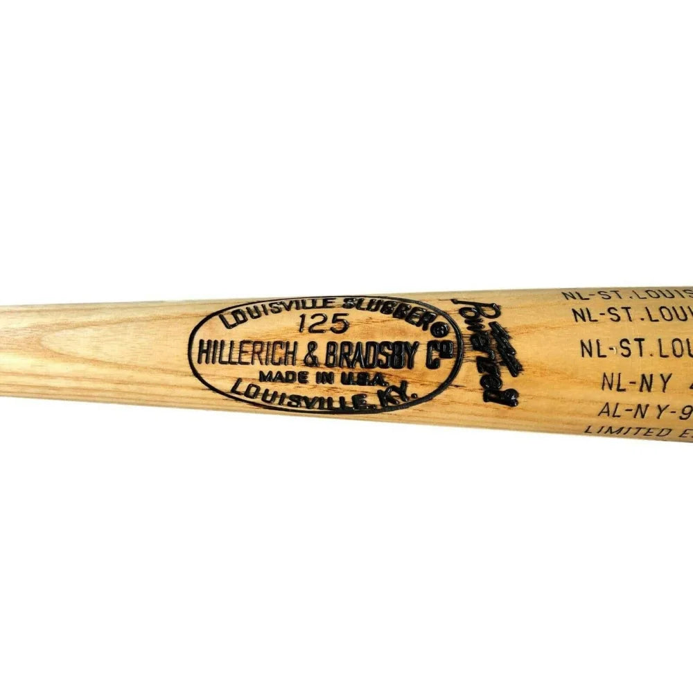 Johnny Mize Autographed St. Louis Cardinals Baseball Bat with Home Run Stat & COA - Limited Edition #D/100 - Perfect for Sports Memorabilia Collectors and Cardinals Fans Display