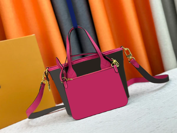 Reversible Neverfull Tote Bag for Women - Large Lightweight Foldable Shopping & Beach Tote - Perfect for Work, Travel, Gym & Daily Use