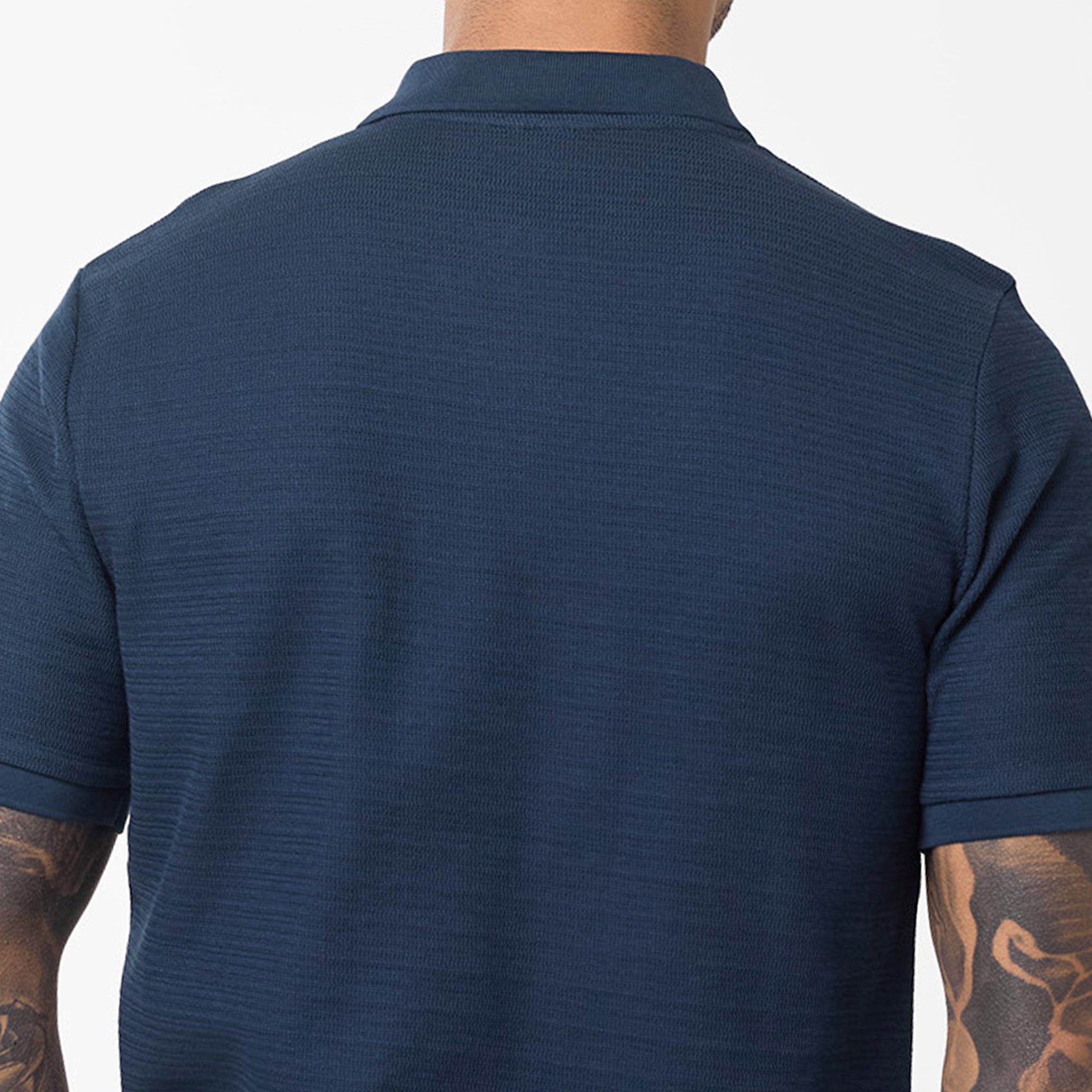 Stylish Navy Tonal Knit Zipped Twinset for Women - Perfect for Office Wear, Casual Outings & Layered Fall Fashion