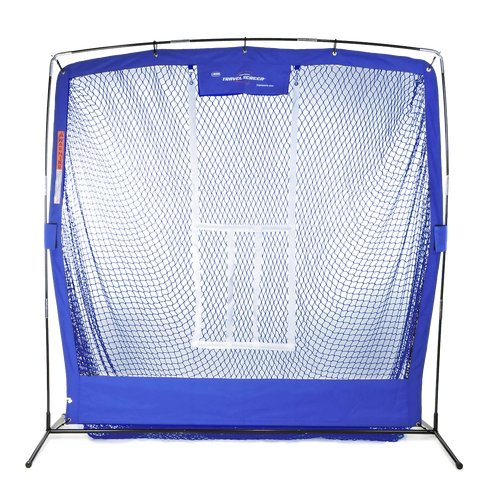 JUGS Complete Travel Practice Screen - Portable Baseball Softball Training Net for Backyard, Field & Gym - Perfect for Pitching, Batting & Fielding Drills
