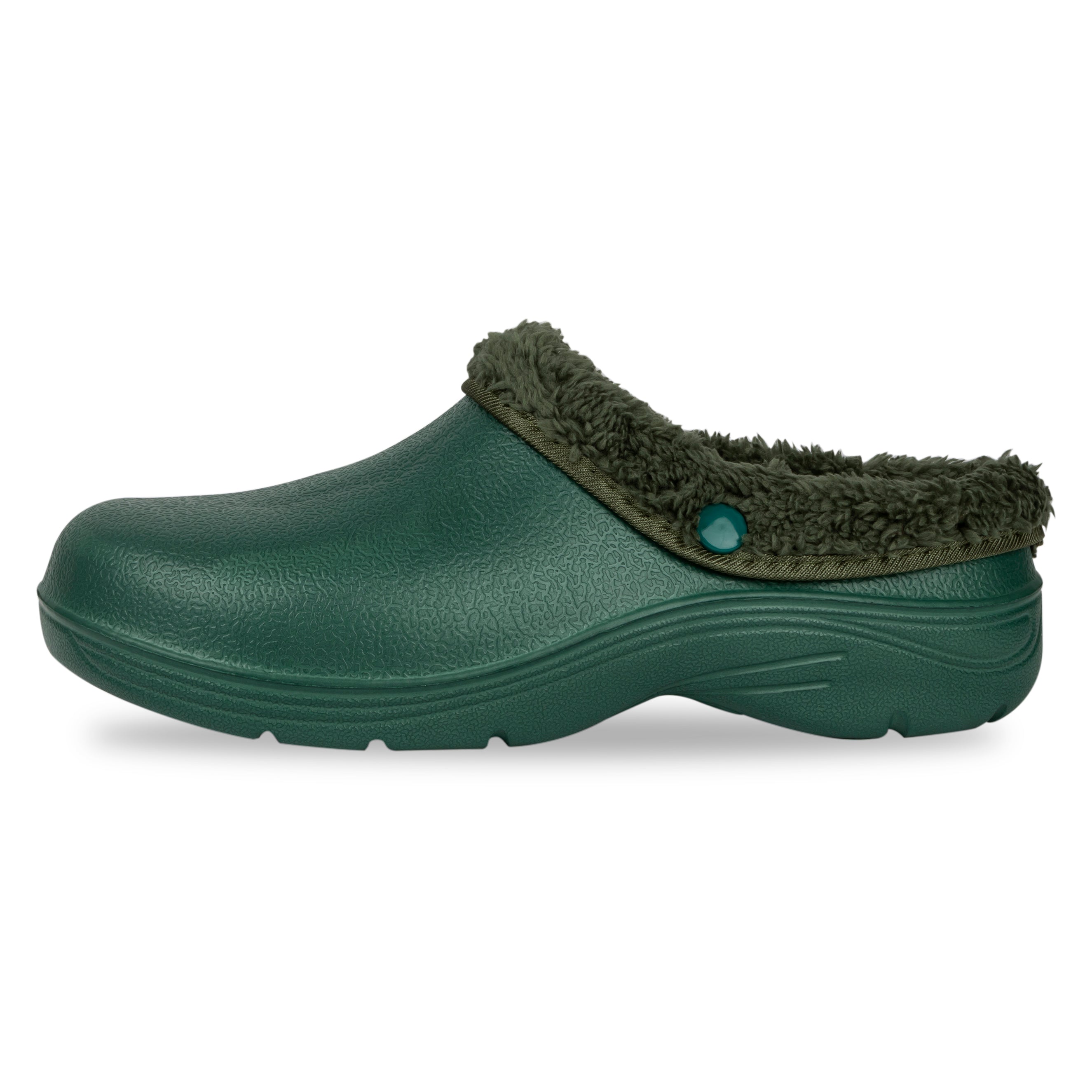 Women's Thermal Fleece Lined Garden Clogs - Warm Slip-Resistant Outdoor Shoes for Winter Gardening, Yard Work & Home Use