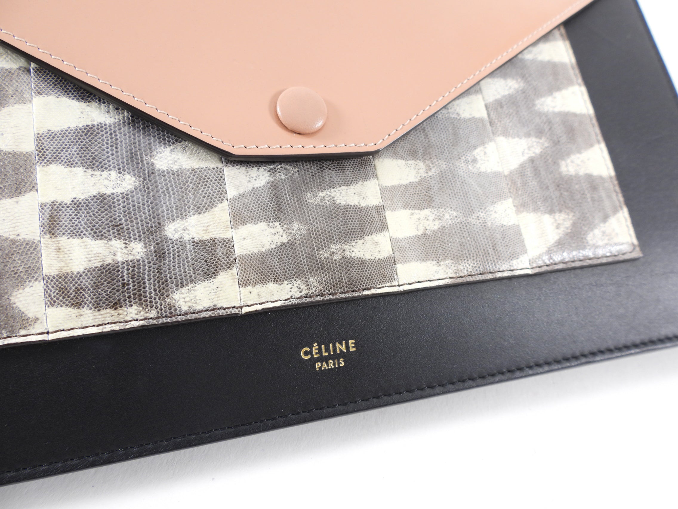 Celine Tricolor Envelope Shoulder Bag & Clutch Purse - Stylish Crossbody Handbag for Women | Perfect for Work, Date Night & Special Occasions