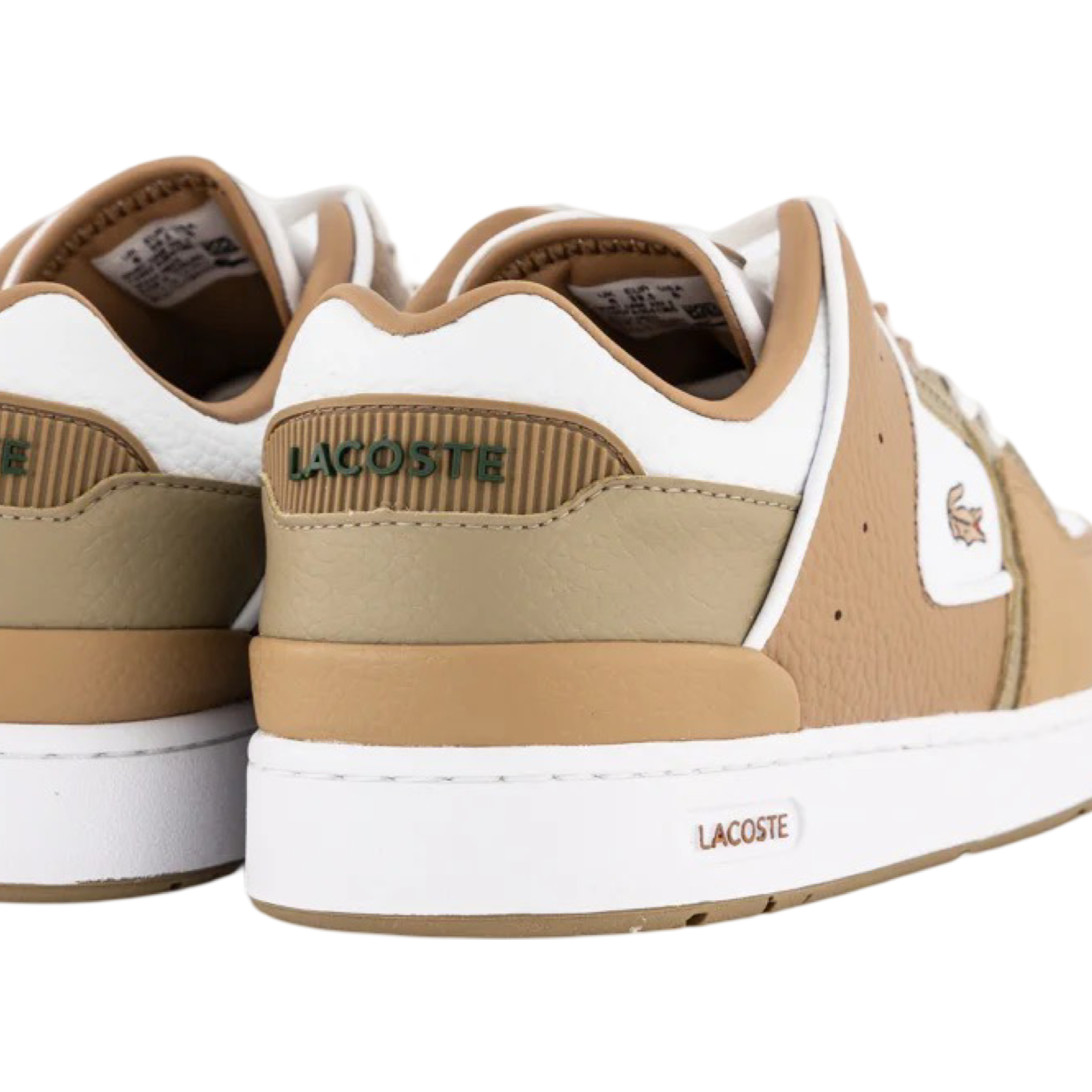 Lacoste Women's Court Cage 2 223 White Brown Sneakers - Casual Tennis Shoes for Women | Perfect for Work, Gym & Everyday Wear