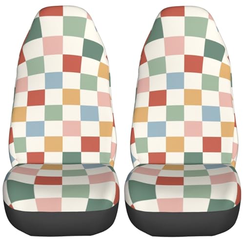 Rainbow Checkerboard Retro