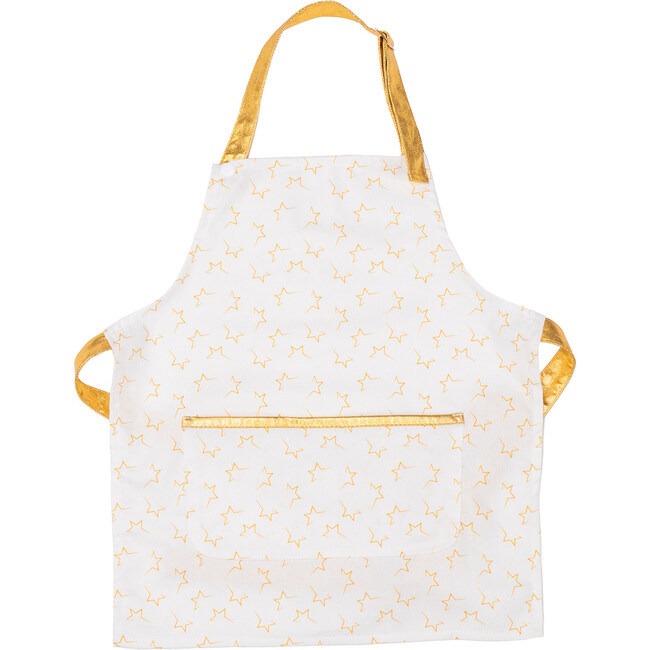 Premium Classic Chef Apron for Kids - Cooking & Dress Up Costume - Size M/L - Perfect for Role Play, Baking & Kitchen Fun