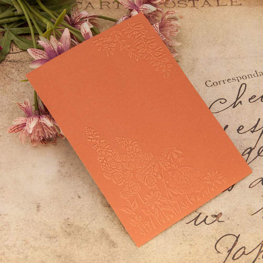 Arrietty Leaves Flowers Plastic Embossing Folder for Scrapbooking, DIY Cards, Albums | Scrapbook Template for Paper Crafting & Card Making | Perfect for Wedding Invitations, Greeting Cards, Memory Books
