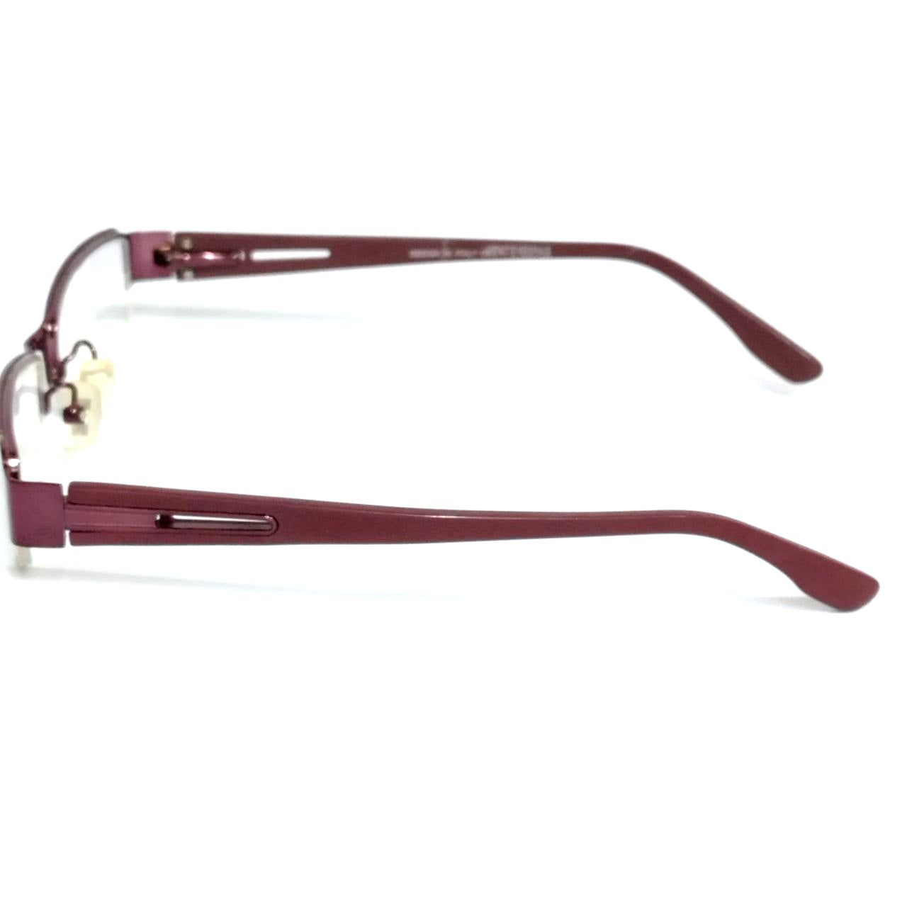 Wine Red Rectangle Supra Spectacle Frame Glasses LA1897 - Stylish & Durable Eyewear for Men & Women - Perfect for Reading, Driving & Fashion Accessories