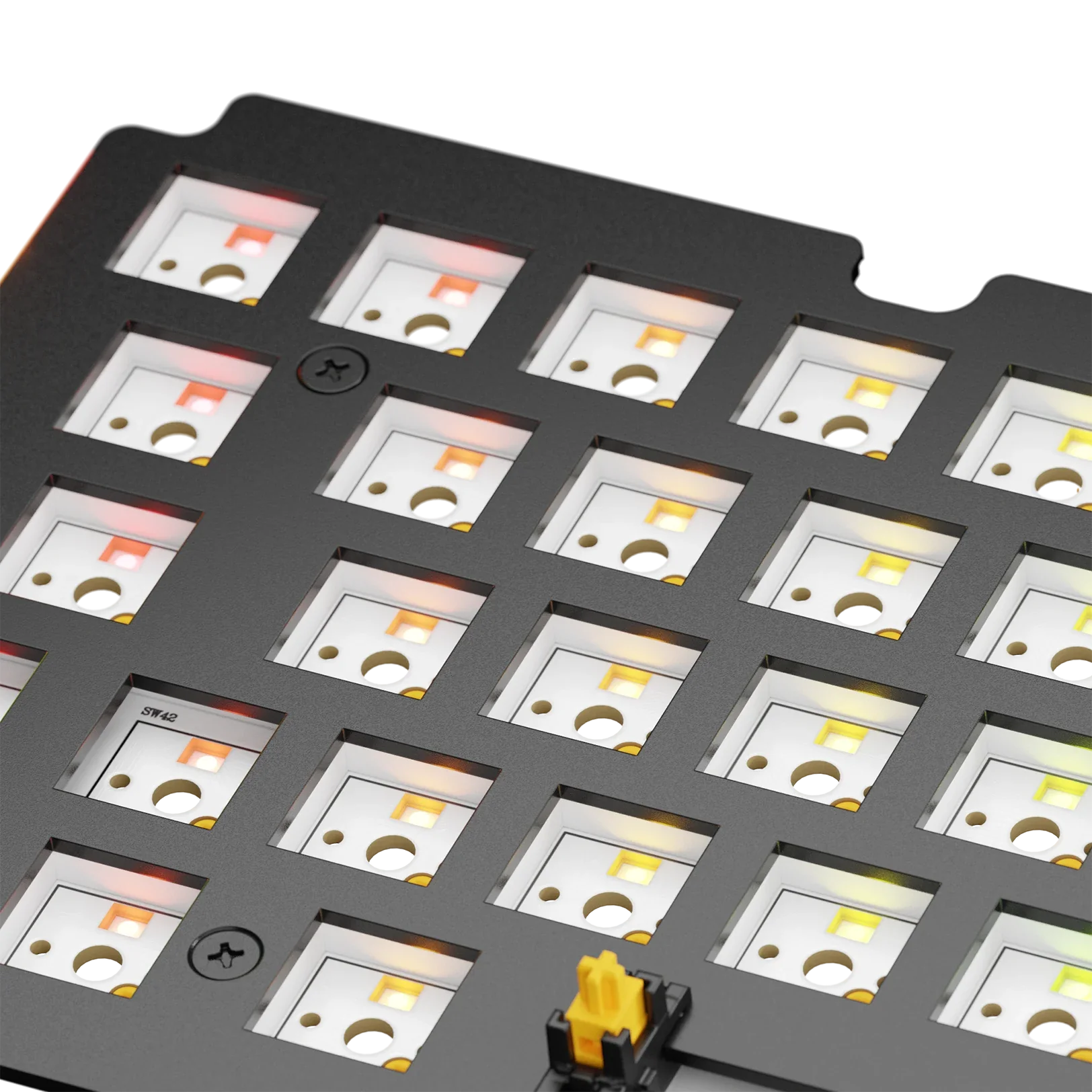 GMMK 3 65% Aluminum Switch Plate - Black ISO Layout for Mechanical Keyboard | Perfect for Gaming, Typing & Custom Builds