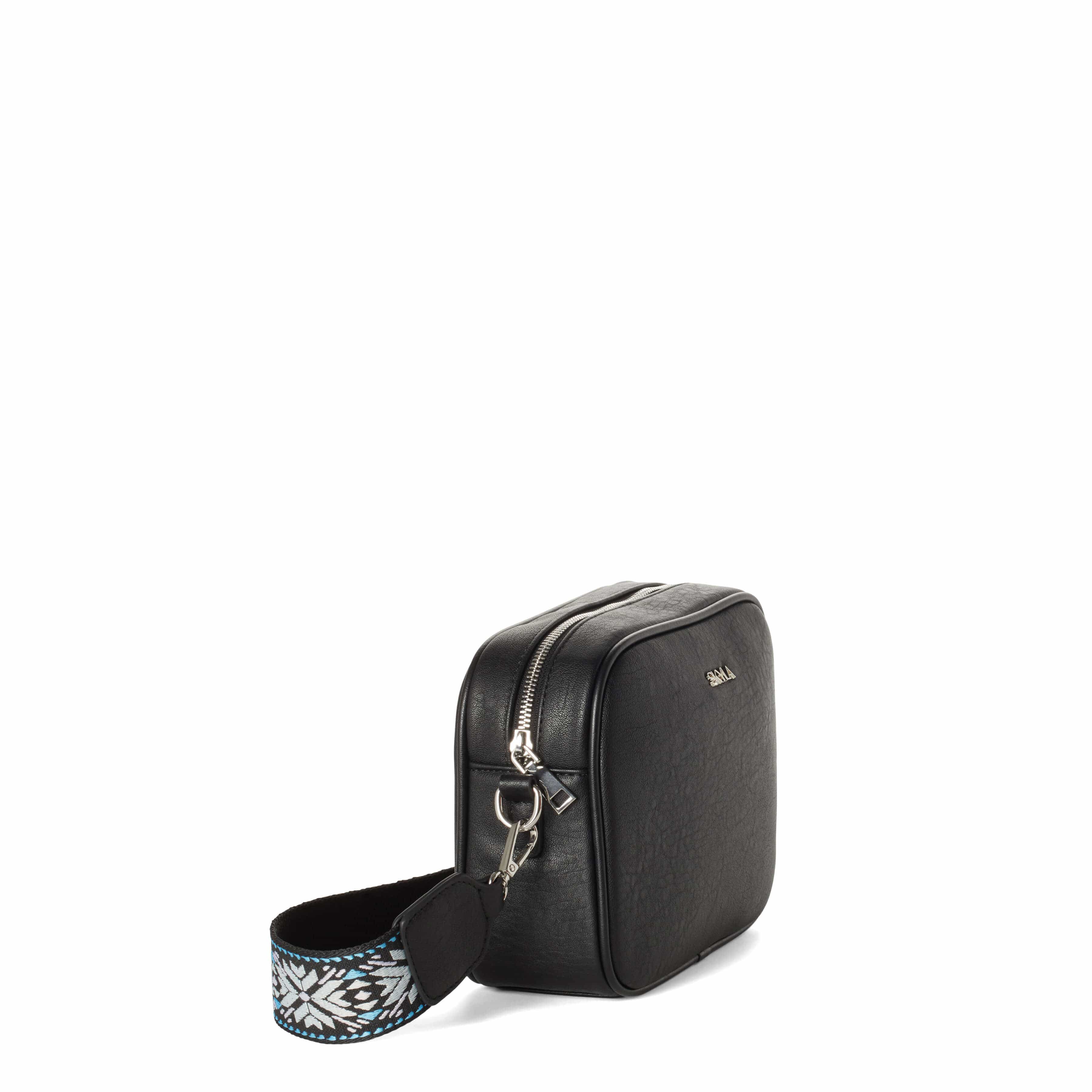 Ellie Adjustable Vegan Leather Crossbody Guitar Strap - Black | Comfortable & Durable for Acoustic & Electric Guitars | Perfect for Performances, Practice & Travel