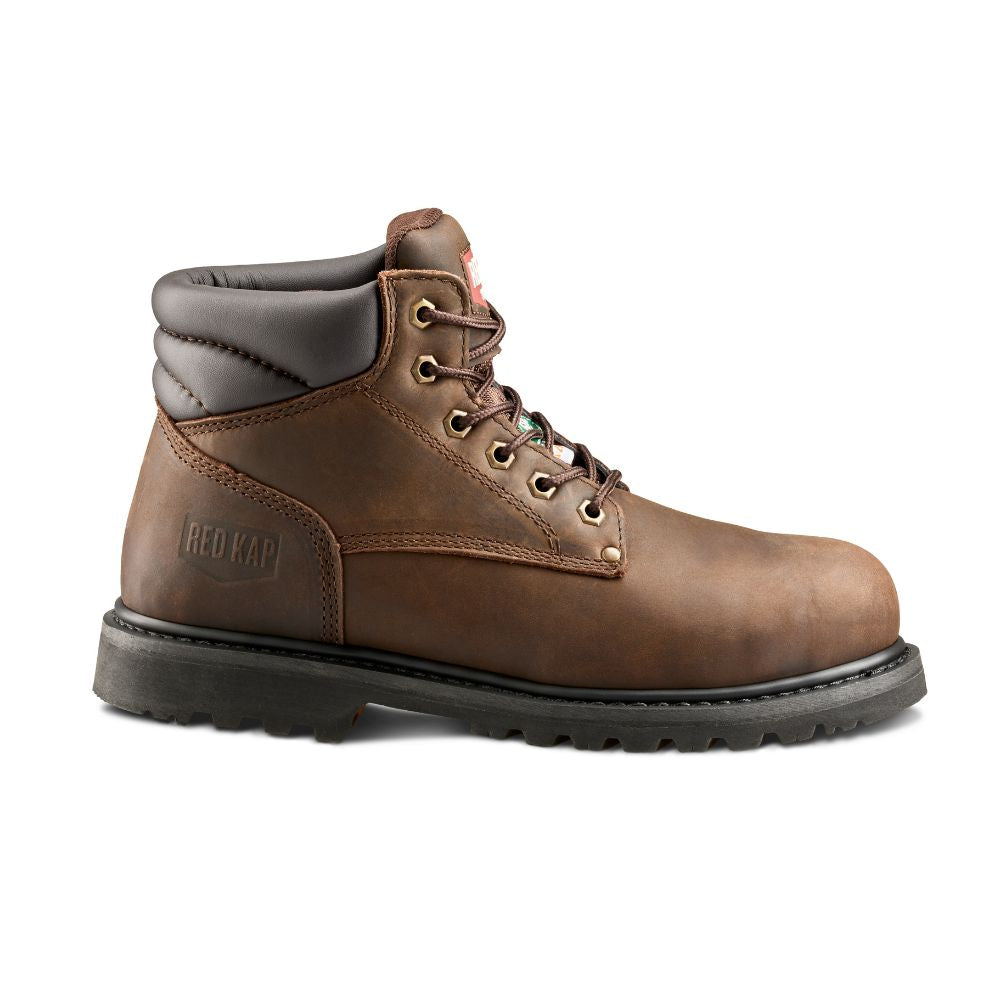 Red Kap Unisex 6 Steel Toe Work Safety CSA Boot CF23101ABR - Brown | OSHA Approved Industrial Boots for Construction, Warehouse & Heavy Duty Work